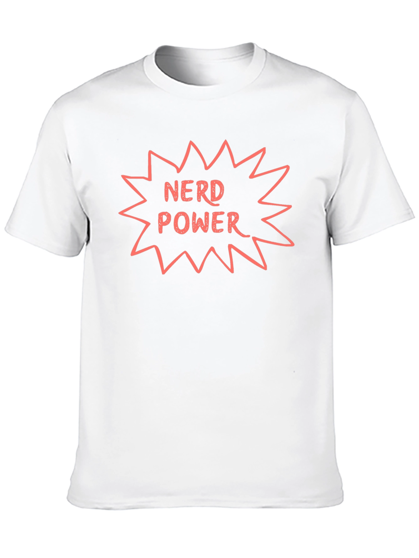 Nerd Power Graphic Tee - Bold Black T-Shirt