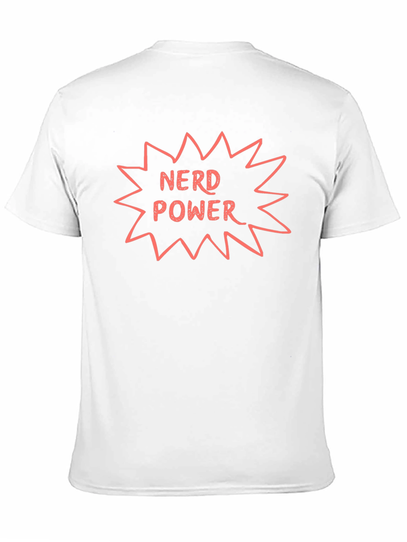 Nerd Power Graphic Tee - Bold Black T-Shirt