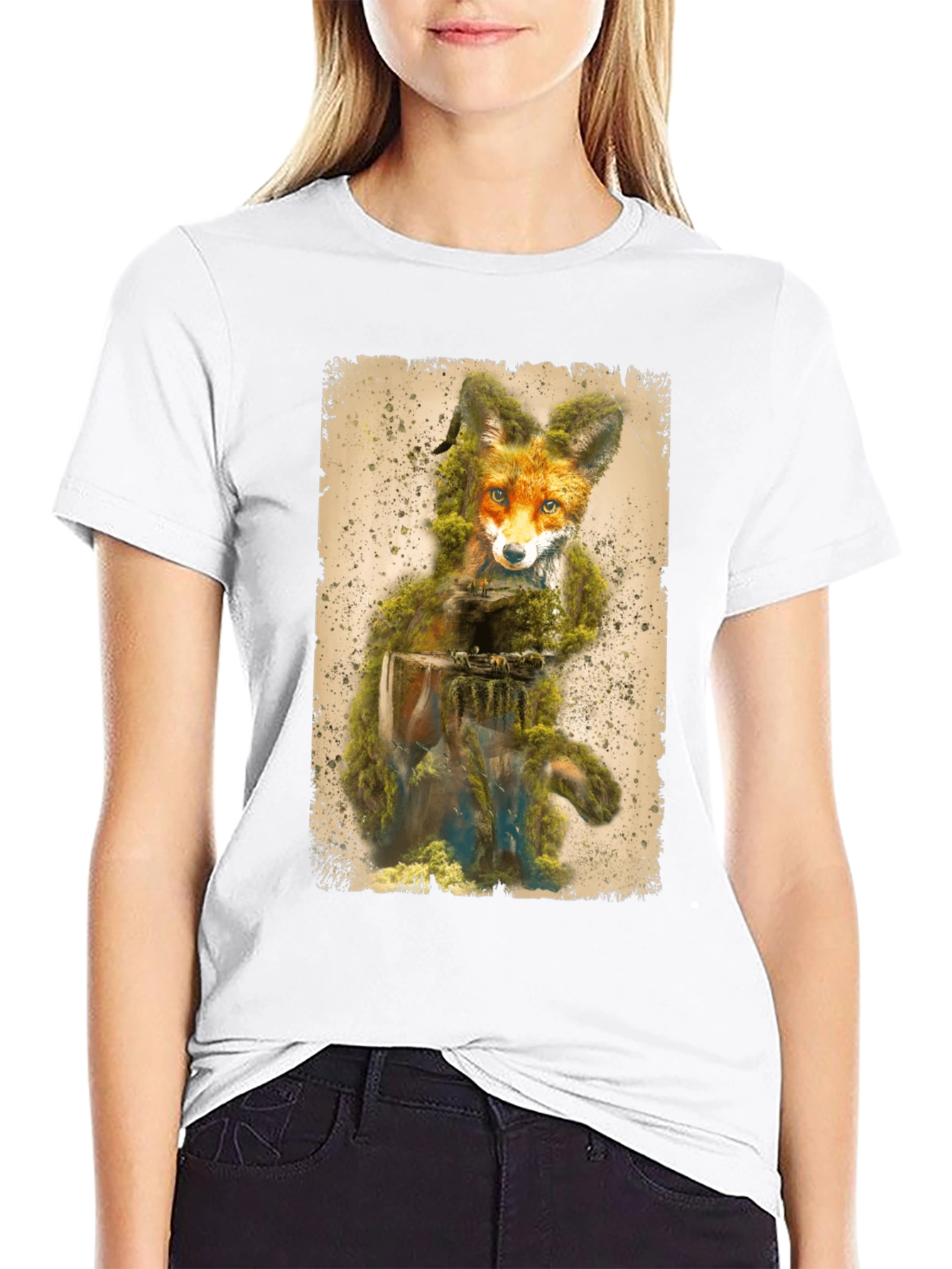 Nature Fox Graphic T-Shirt - Unique Design