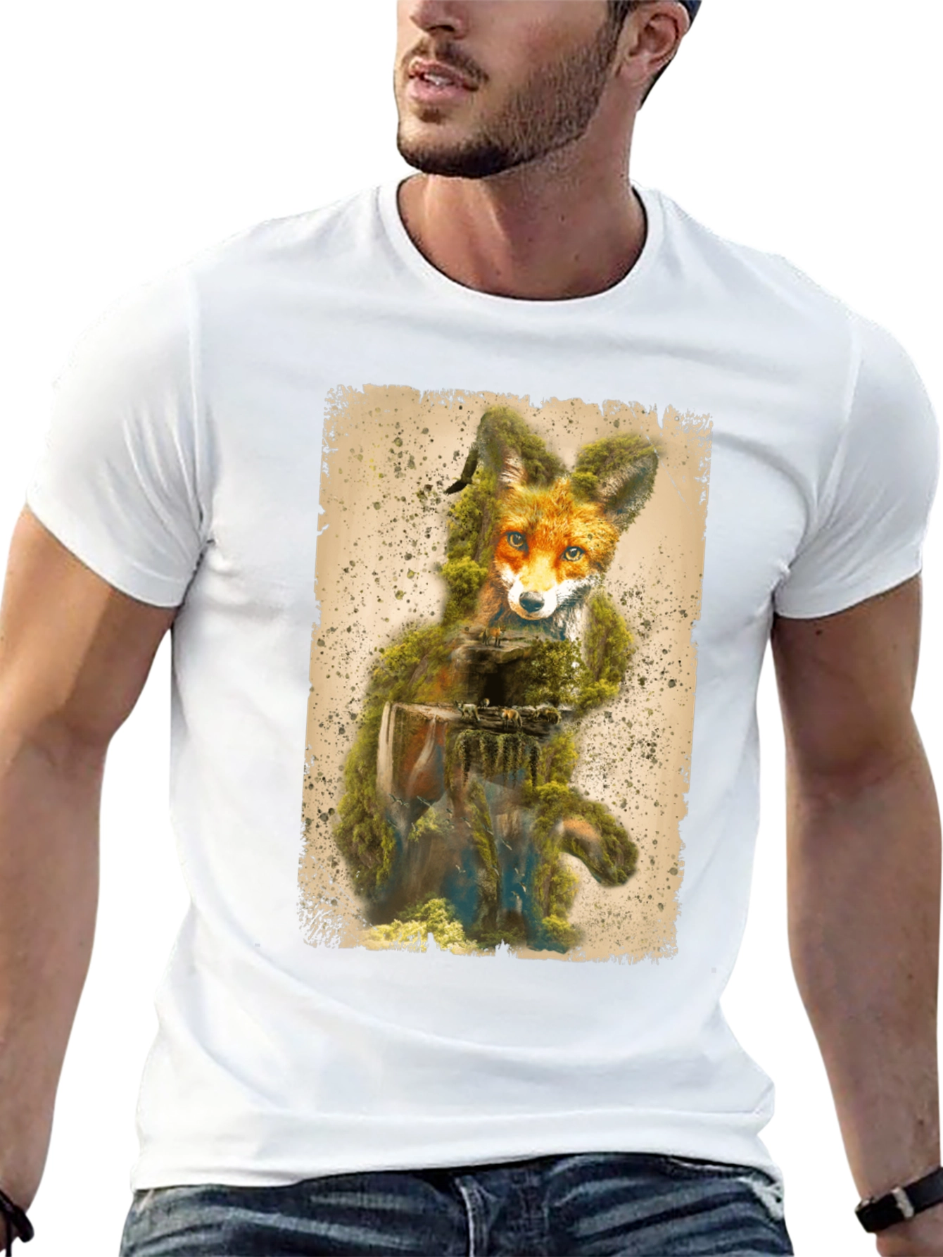 Nature Fox Graphic T-Shirt - Unique Design