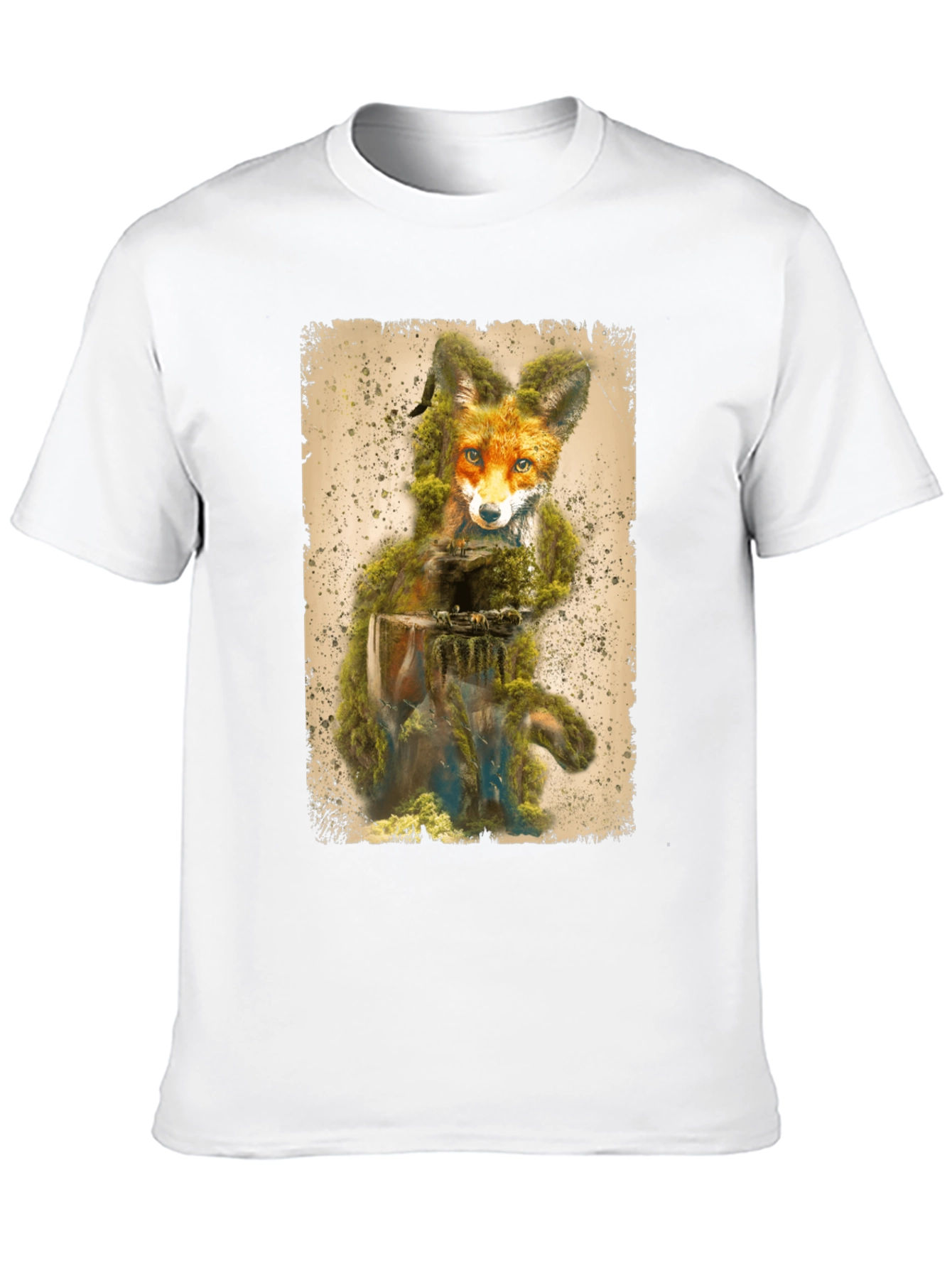 Nature Fox Graphic T-Shirt - Unique Design