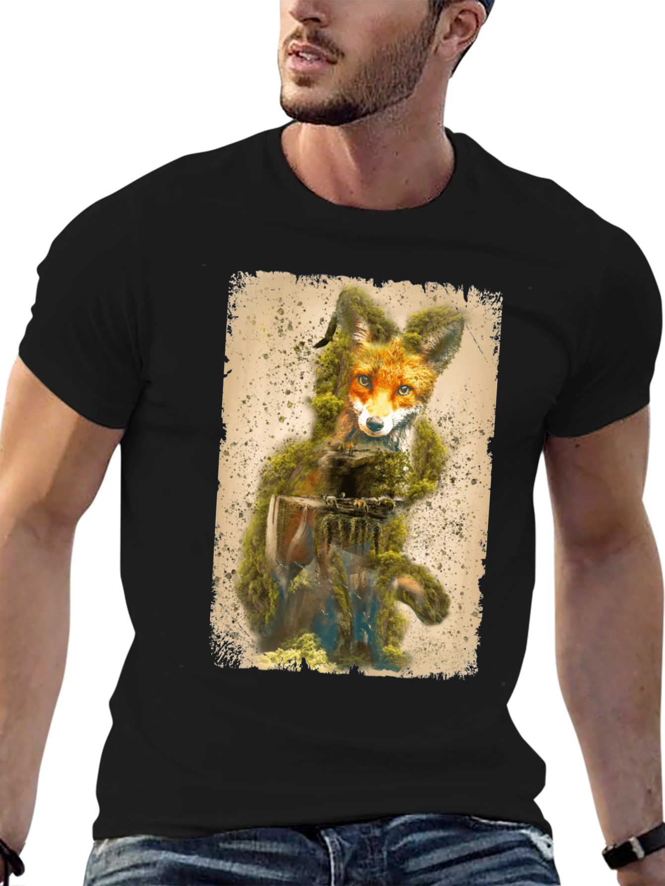Nature Fox Graphic T-Shirt - Unique Design