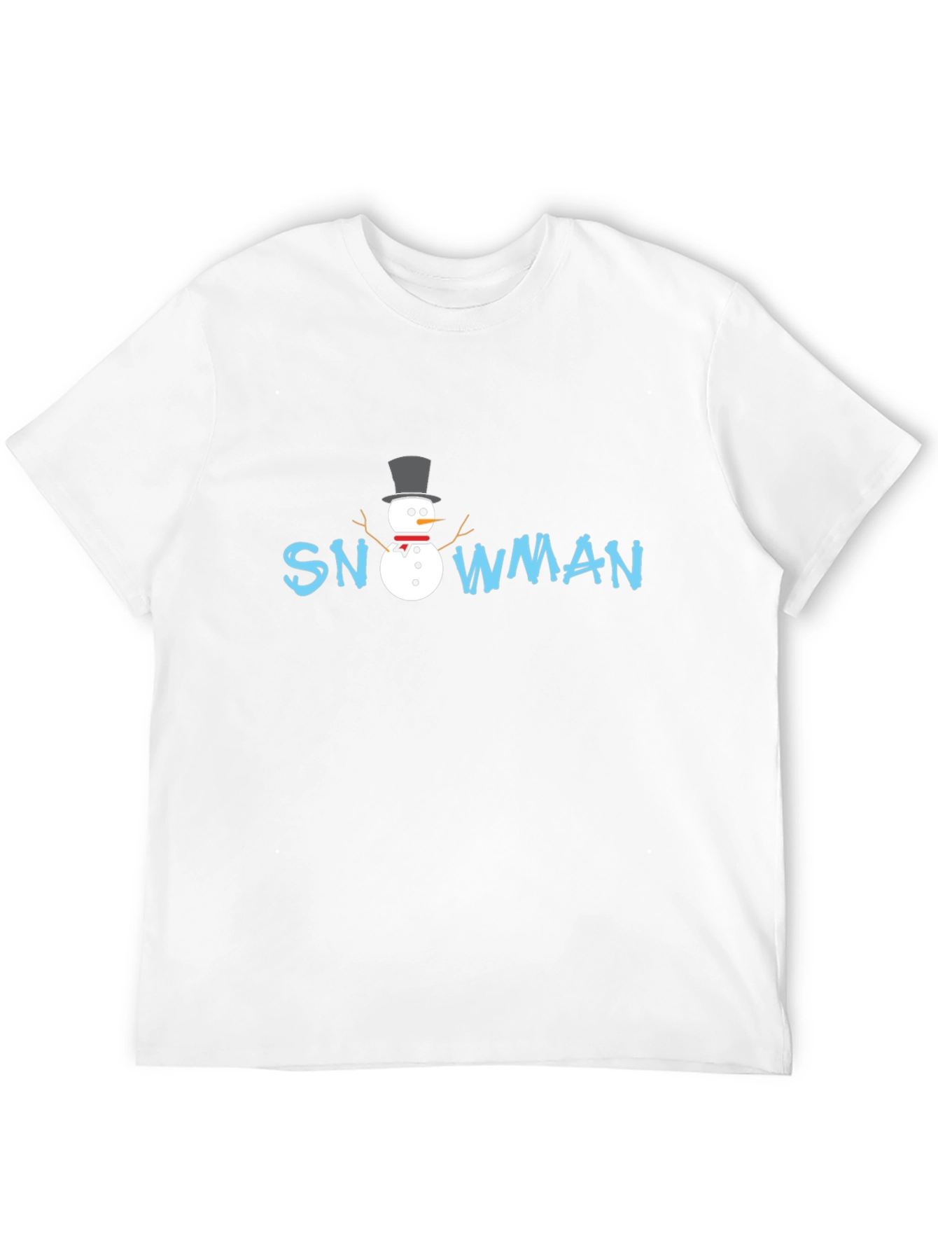 Snowman Graphic T-Shirt - Festive Holiday Style