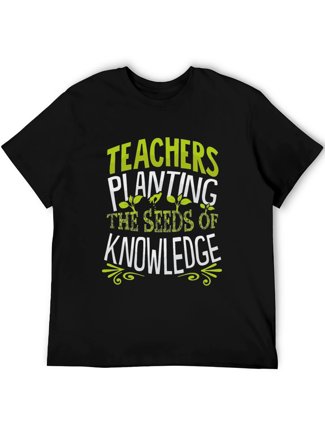 Teachers Planting Seeds of Knowledge Black T-Shirt
