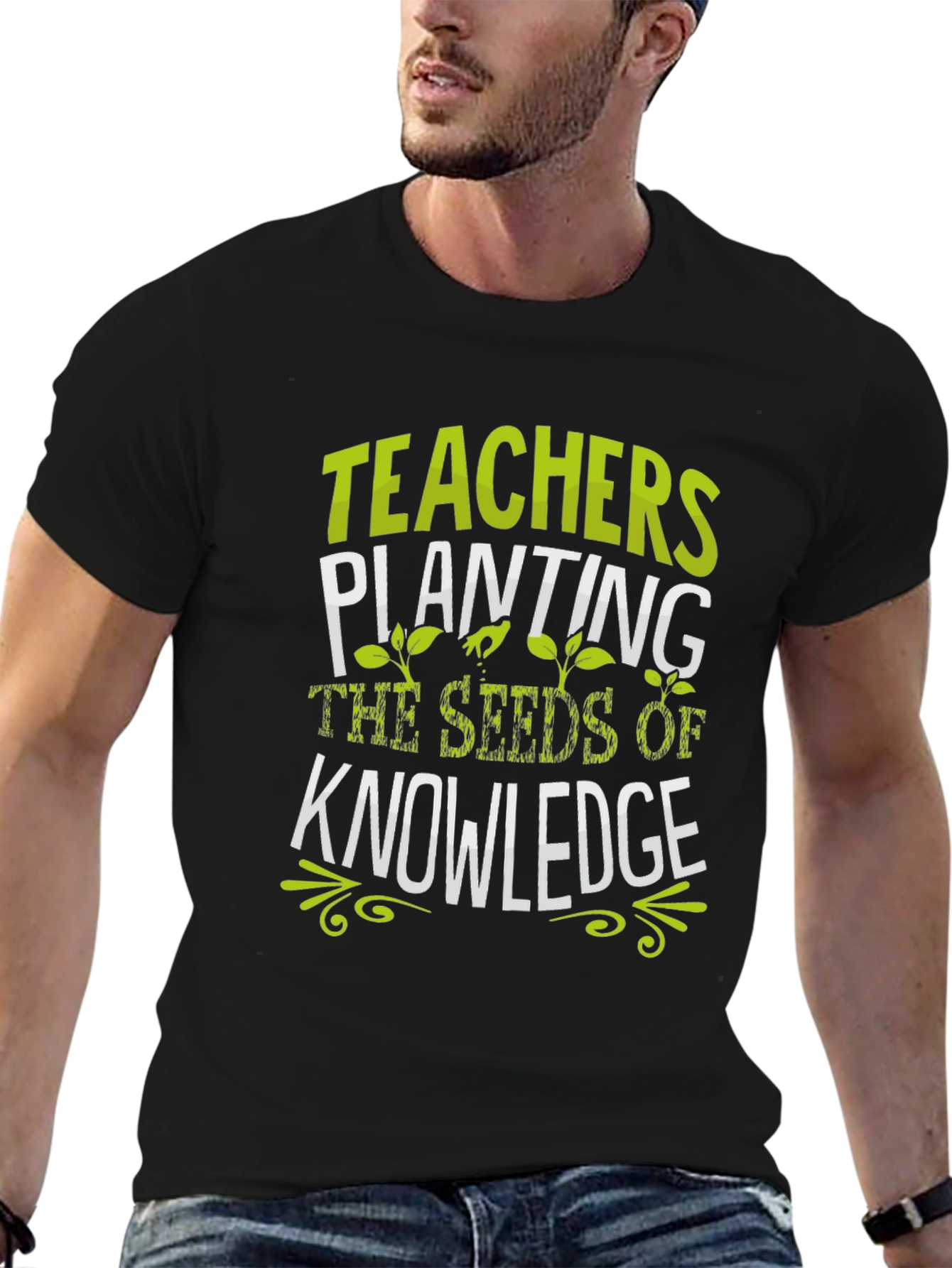 Teachers Planting Seeds of Knowledge Black T-Shirt