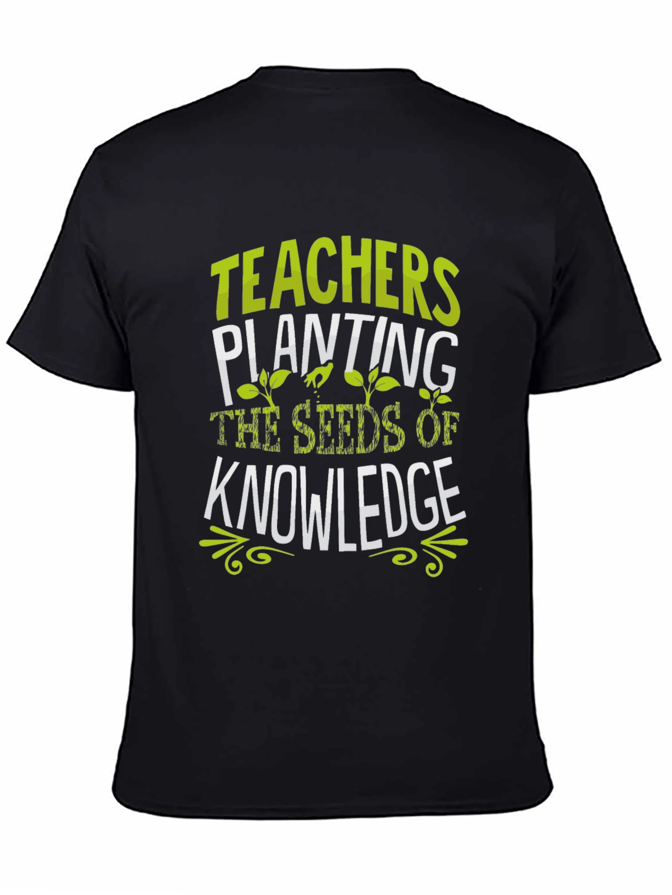 Teachers Planting Seeds of Knowledge Black T-Shirt