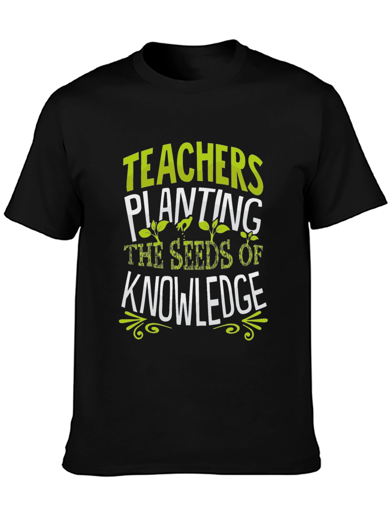 Teachers Planting Seeds of Knowledge Black T-Shirt