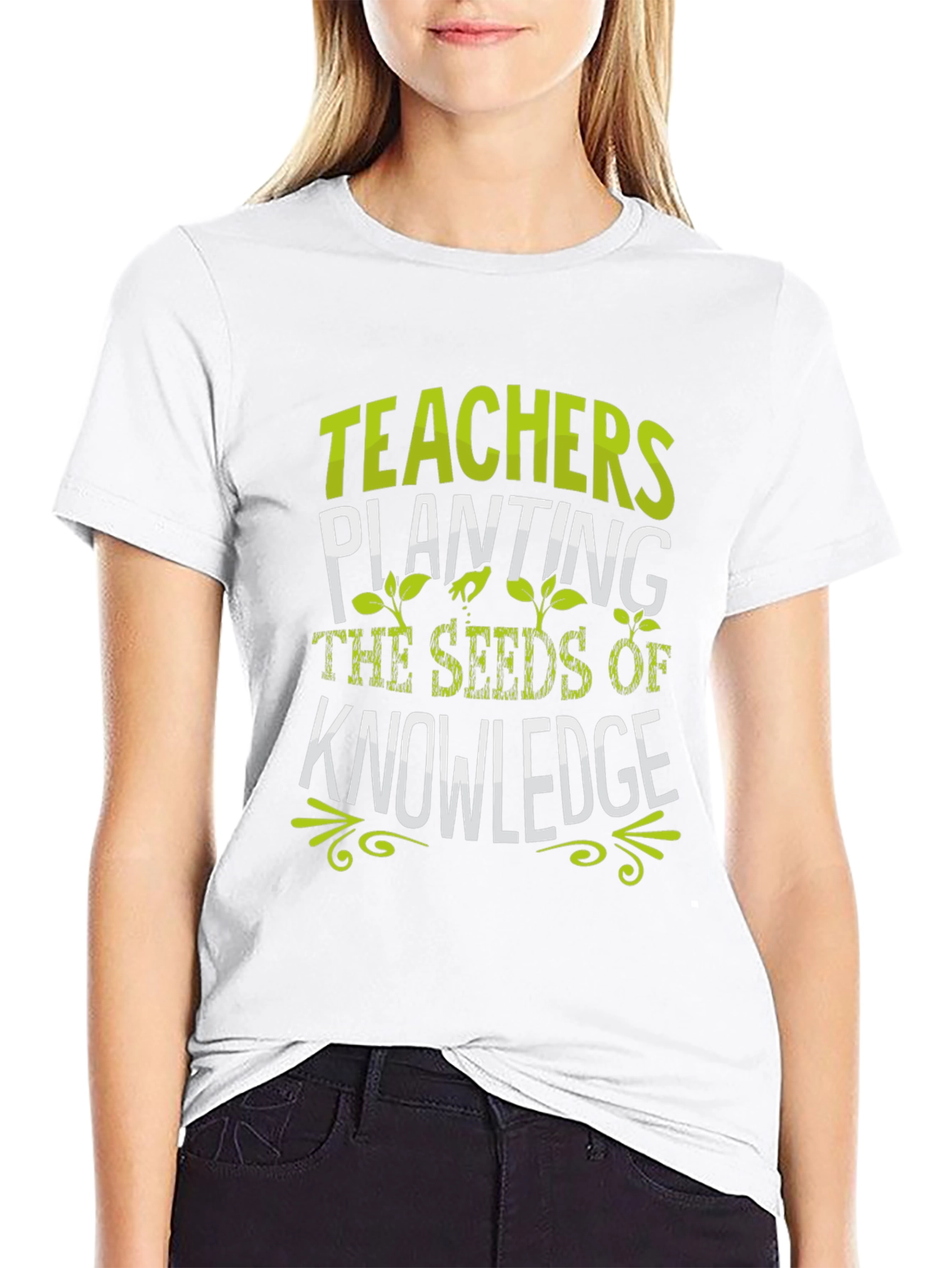Teachers Planting Seeds of Knowledge Black T-Shirt