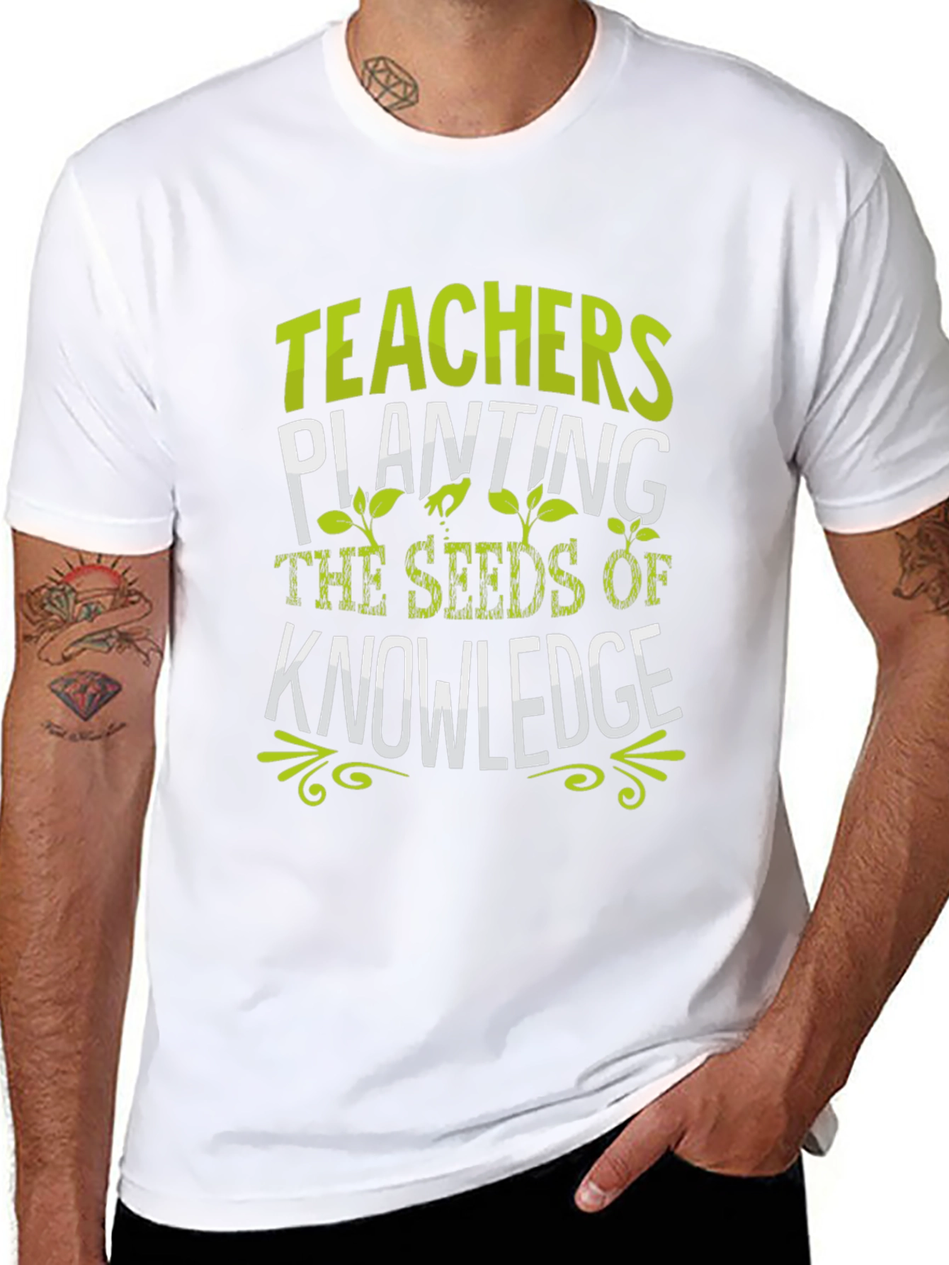 Teachers Planting Seeds of Knowledge Black T-Shirt