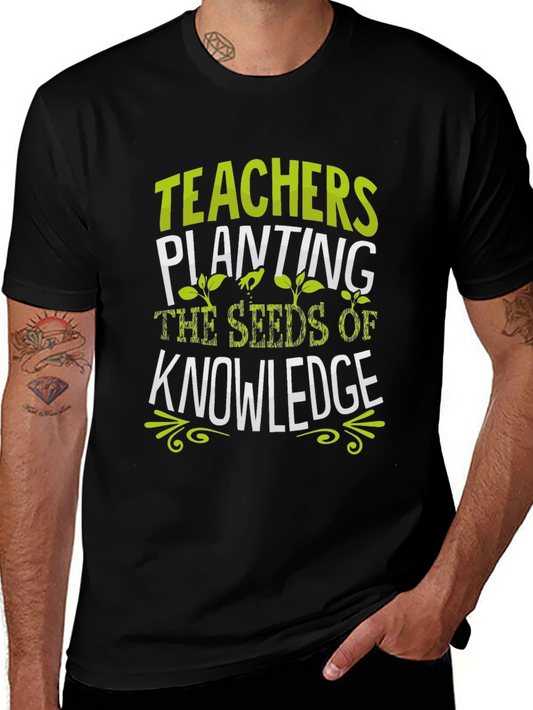 Teachers Planting Seeds of Knowledge Black T-Shirt