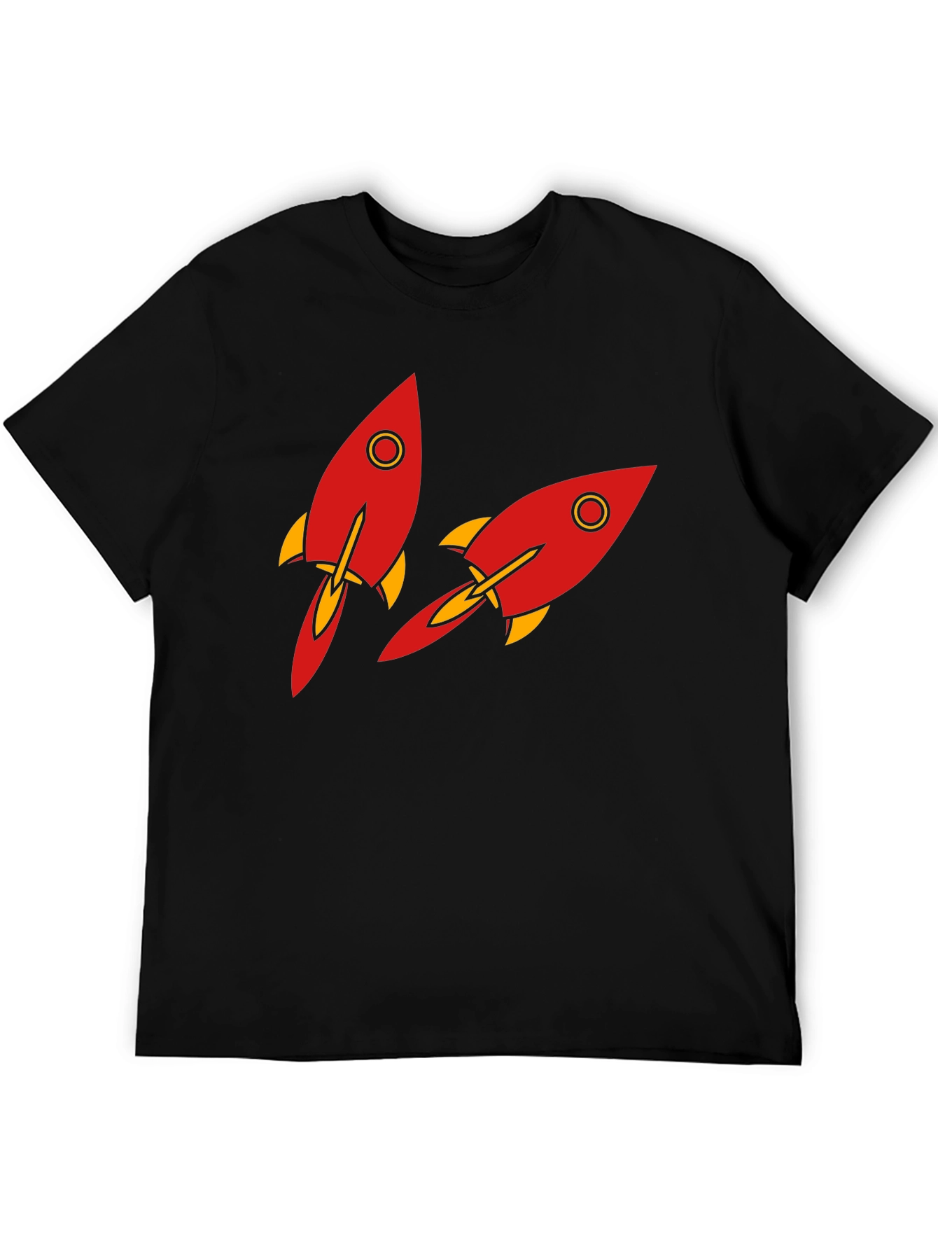 Rocket Graphic T-Shirt - Black