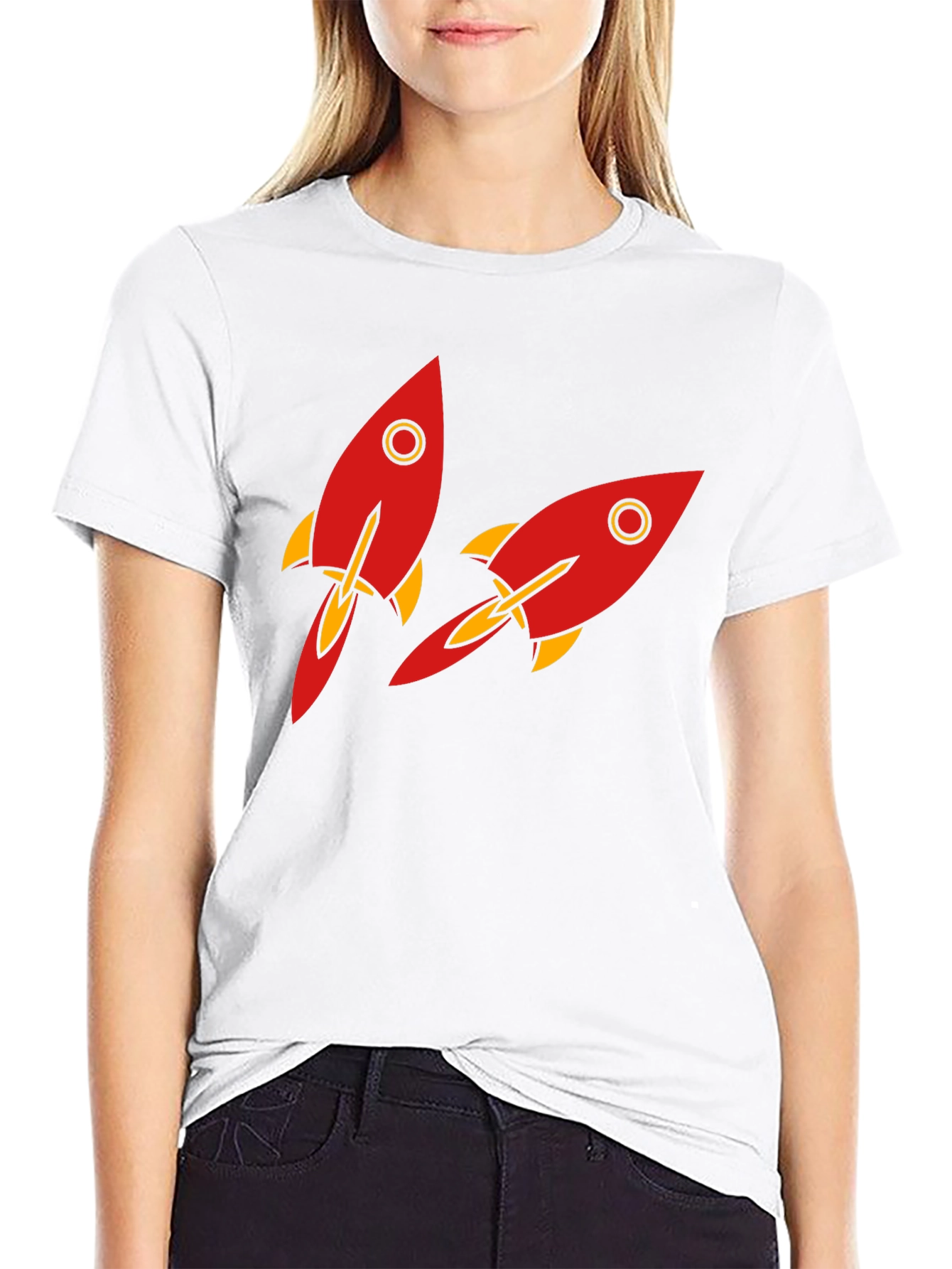 Rocket Graphic T-Shirt - Black