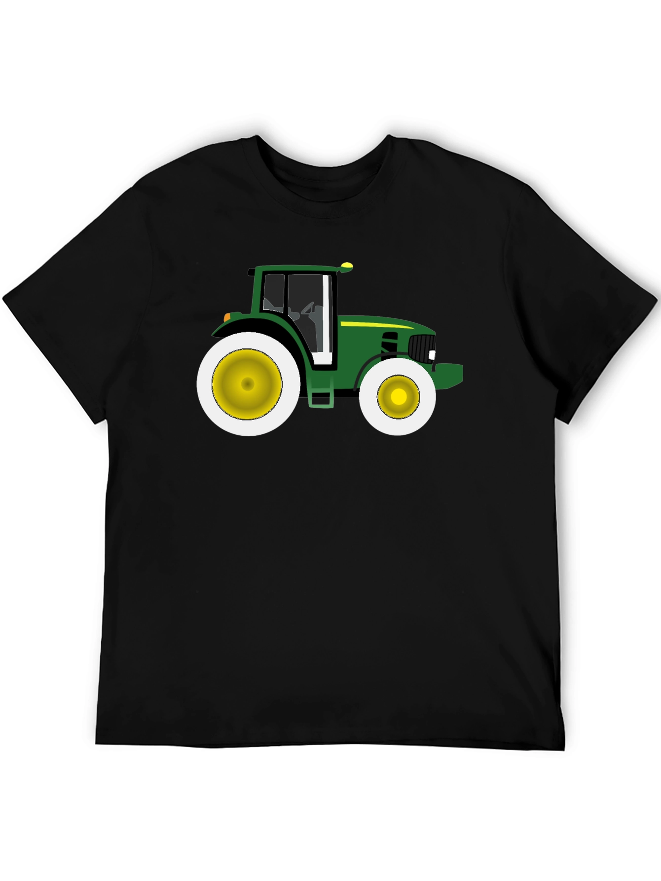 Green Tractor Graphic Tee - Farm Life T-Shirt