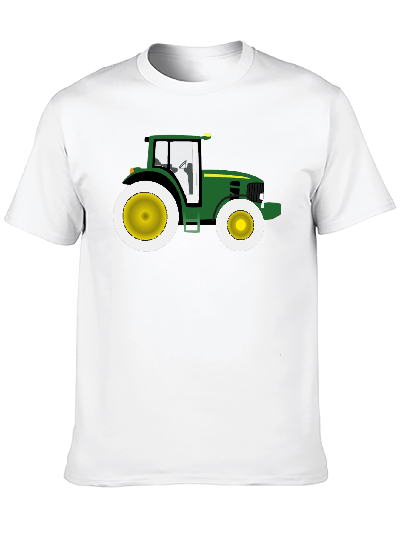 Green Tractor Graphic Tee - Farm Life T-Shirt