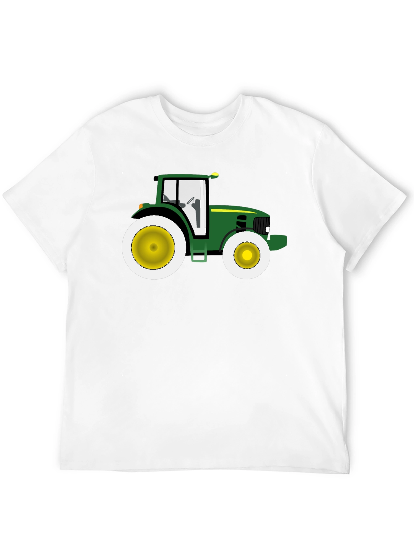 Green Tractor Graphic Tee - Farm Life T-Shirt