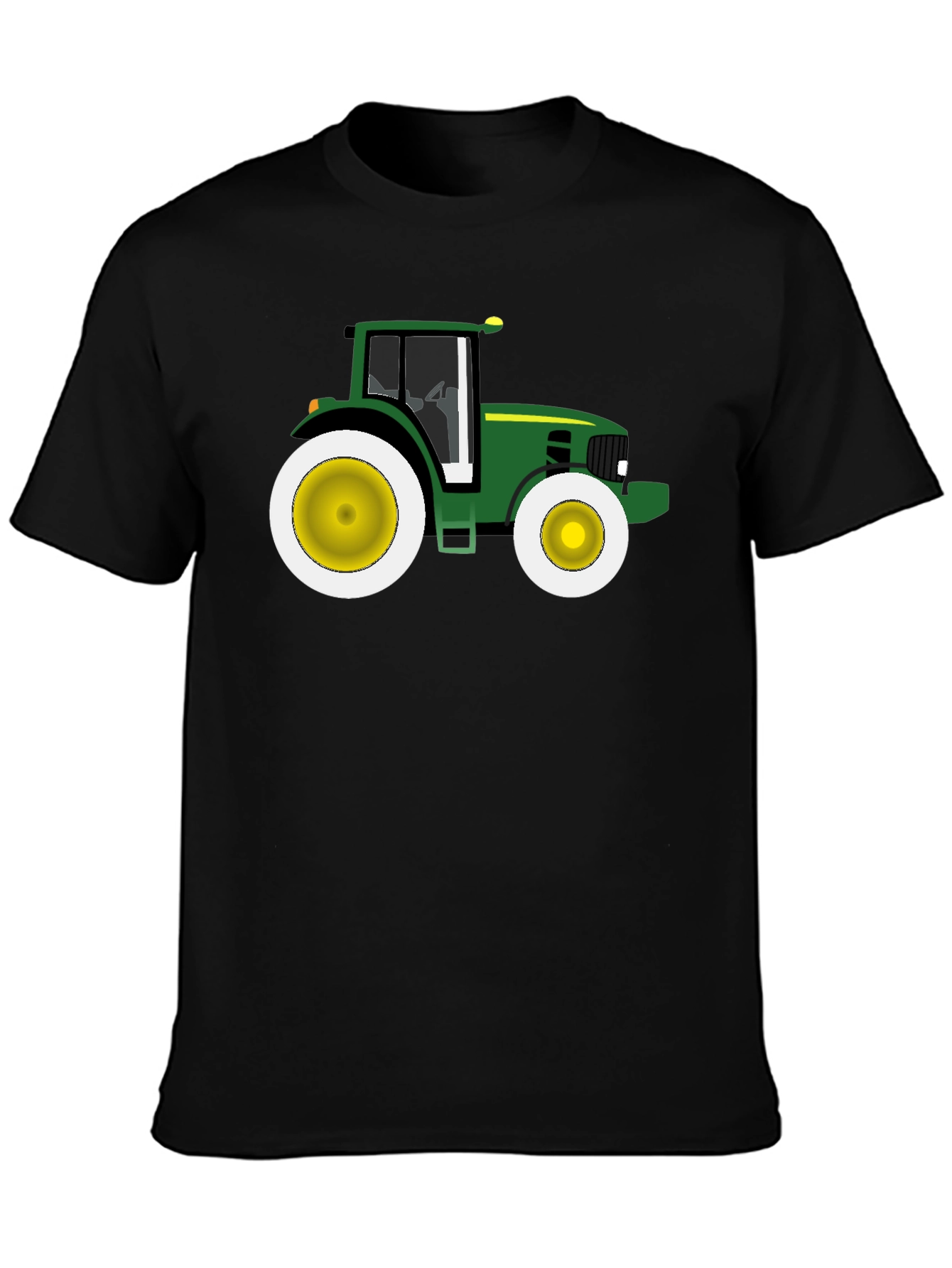 Green Tractor Graphic Tee - Farm Life T-Shirt