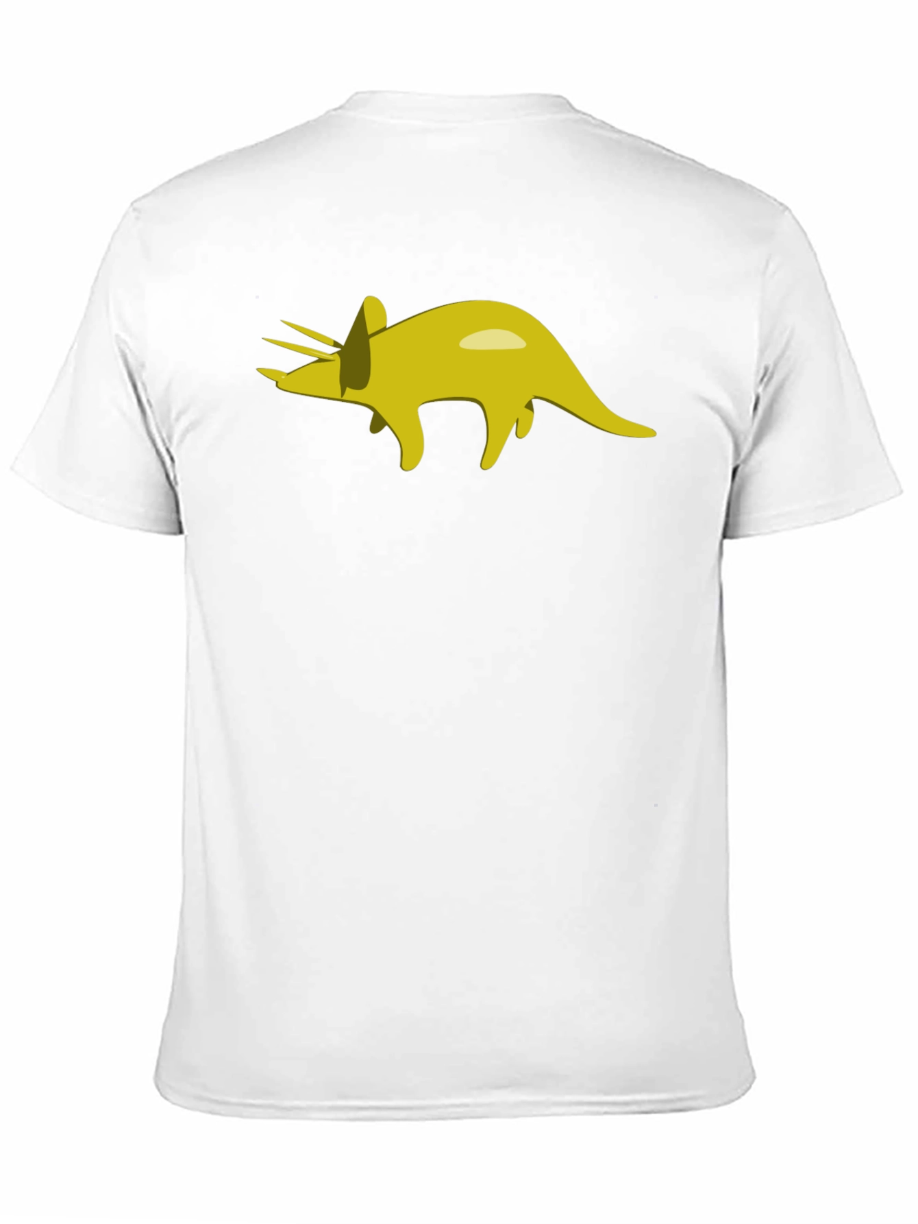 Triceratops Graphic Tee - Black Cotton T-Shirt