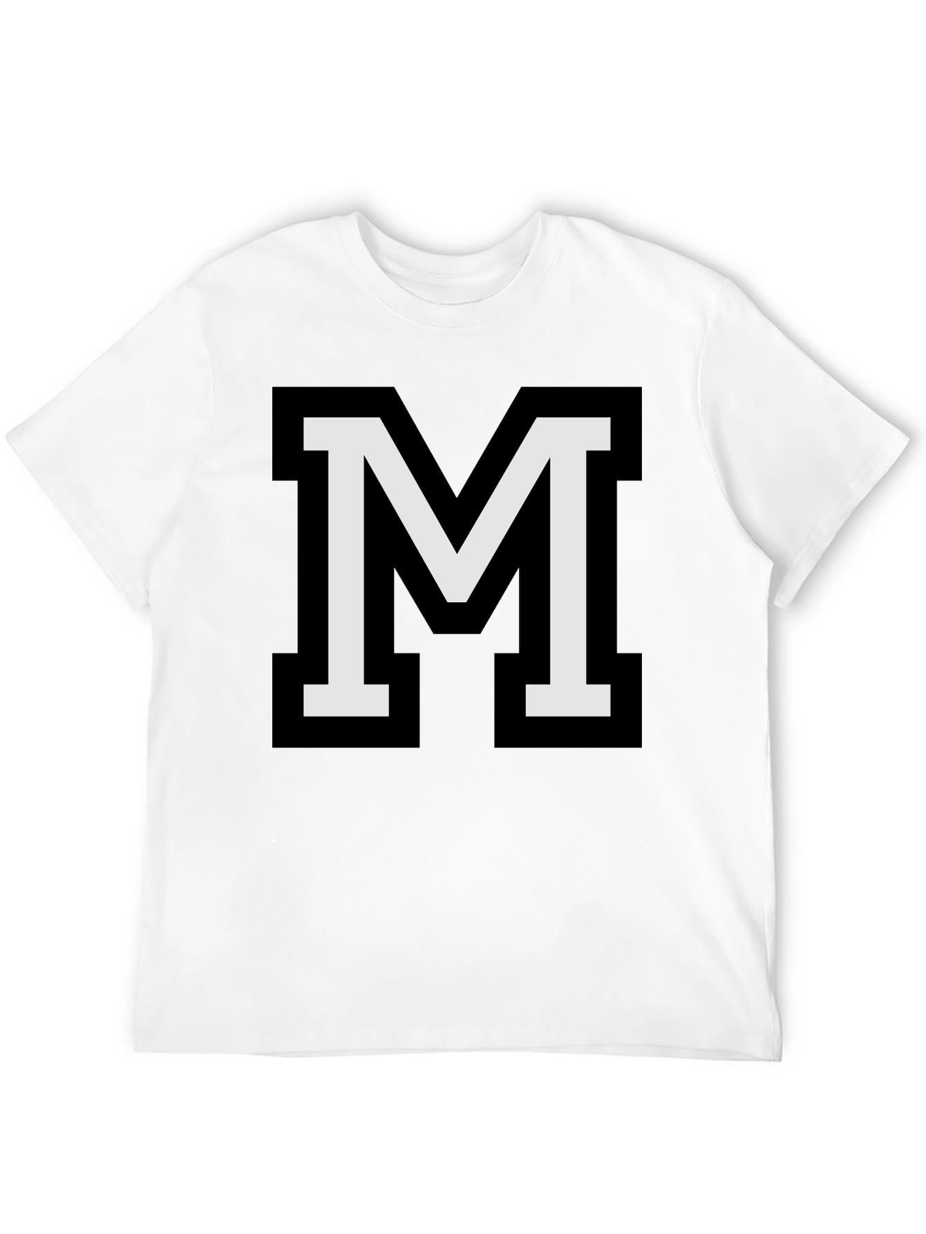 Varsity Letter M Black T-Shirt