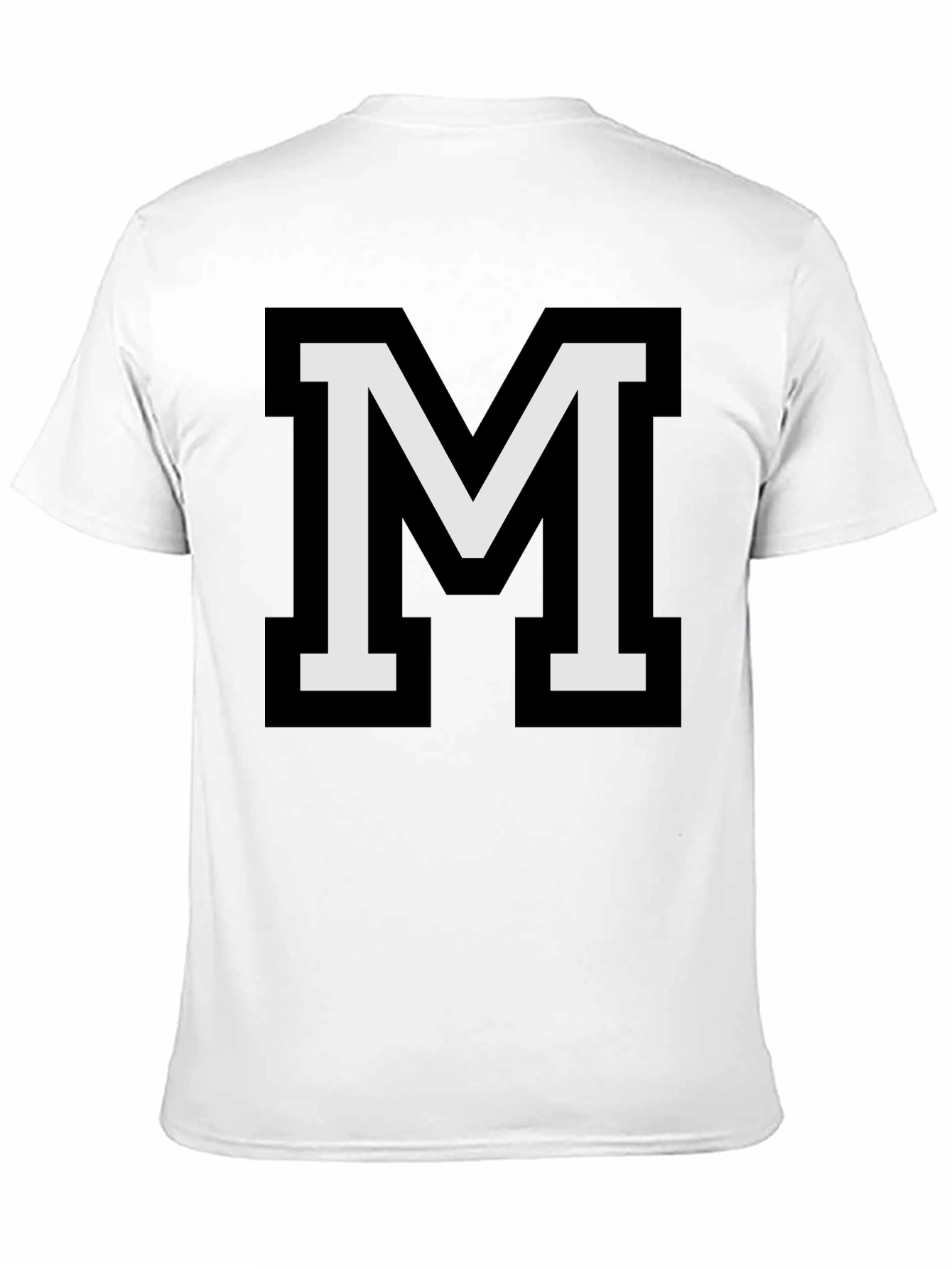 Varsity Letter M Black T-Shirt