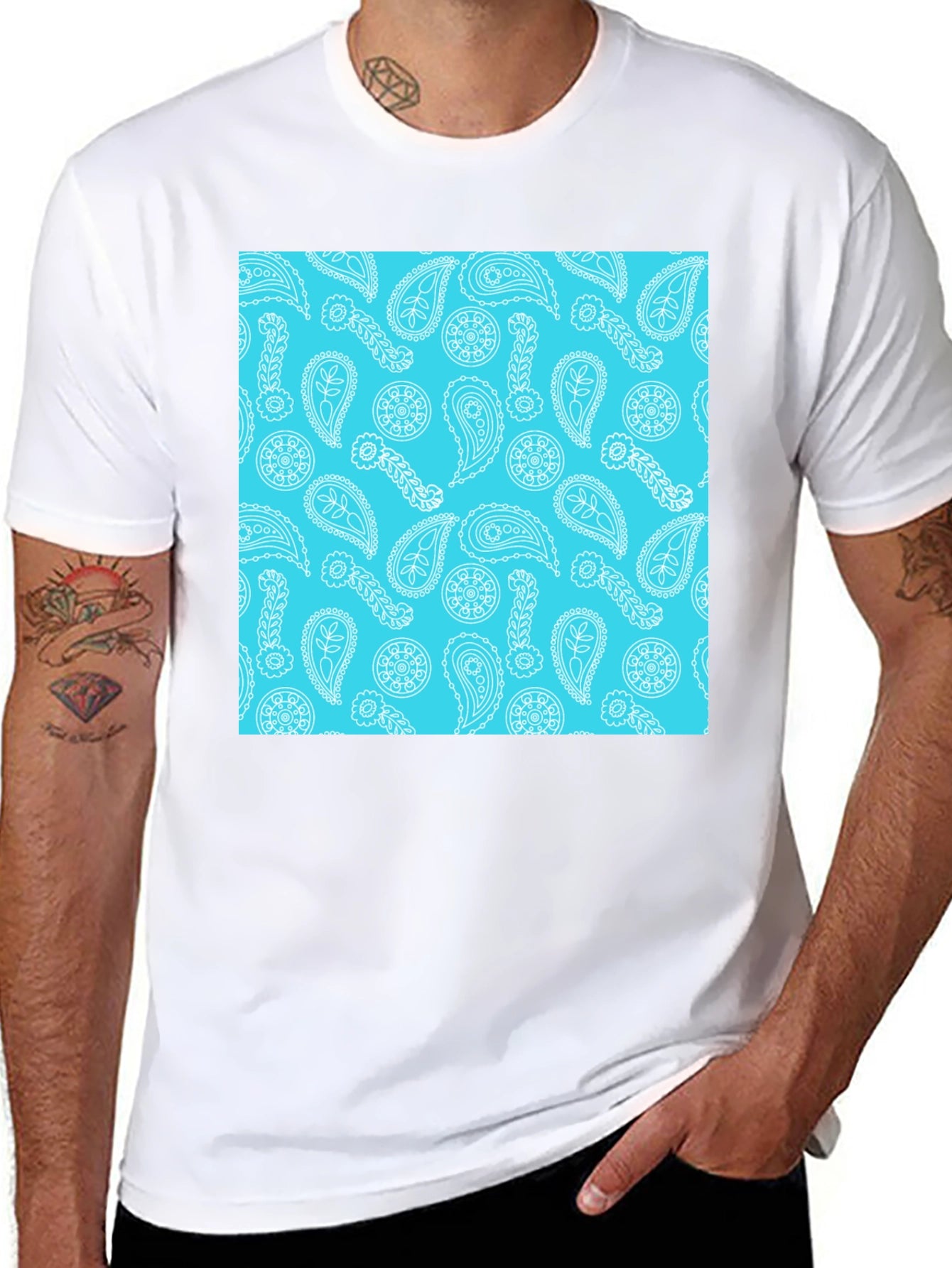 Paisley Pattern T-Shirt - Cool Summer Style