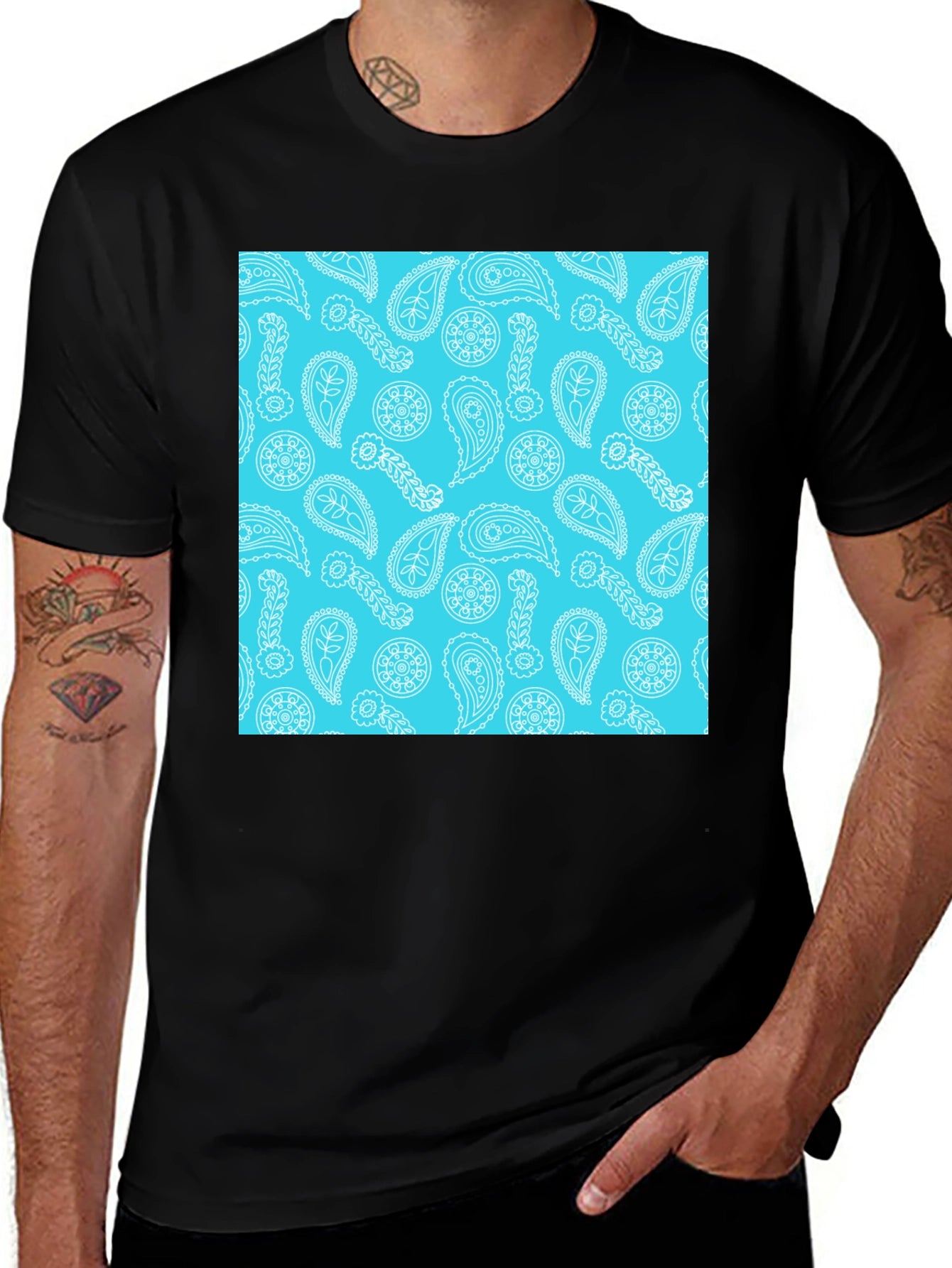 Paisley Pattern T-Shirt - Cool Summer Style