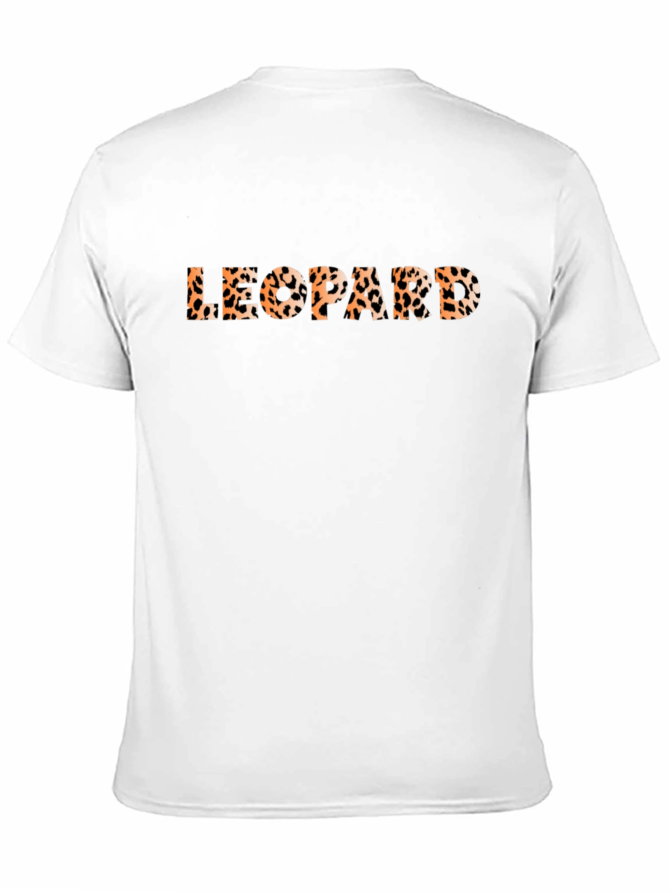 Leopard Print Graphic Tee - Classic Black