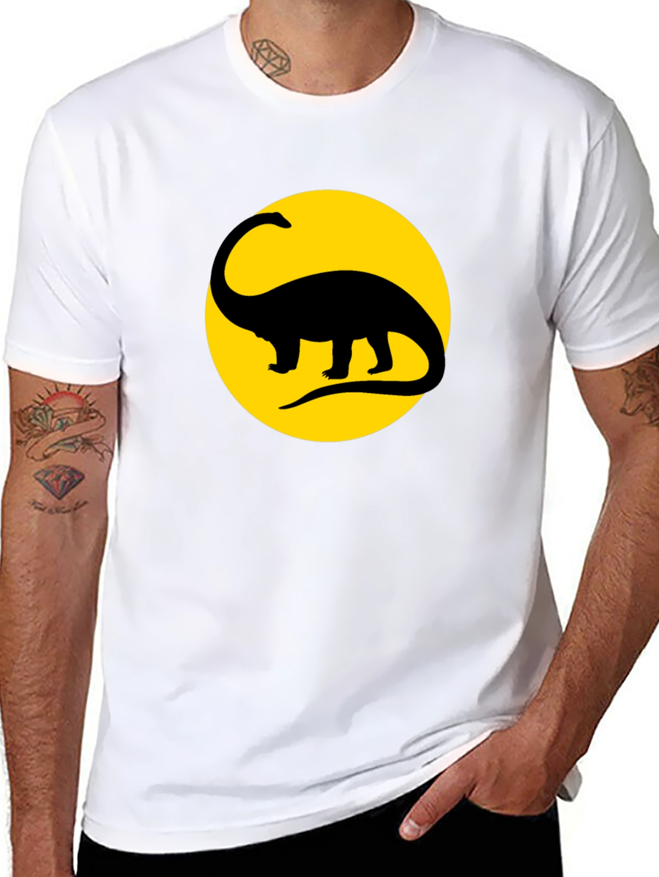 Dino Silhouette T-Shirt - Classic Style