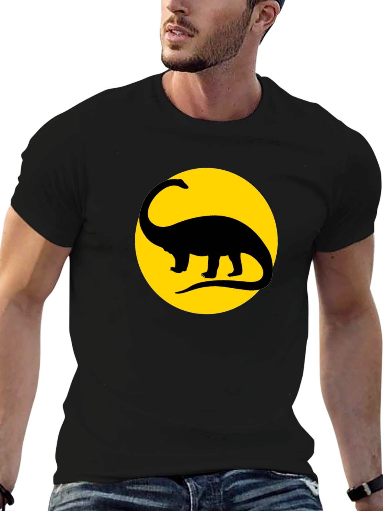 Dino Silhouette T-Shirt - Classic Style