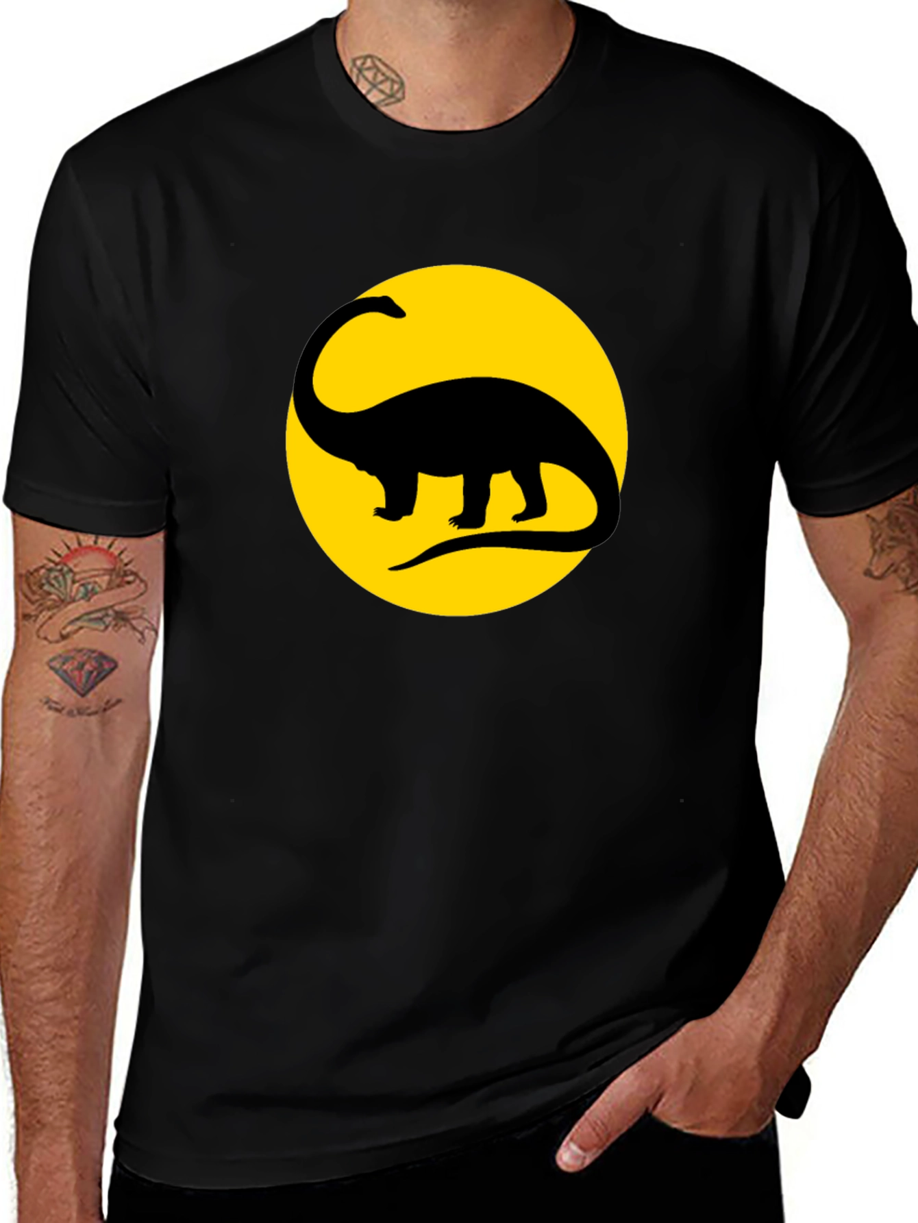 Dino Silhouette T-Shirt - Classic Style