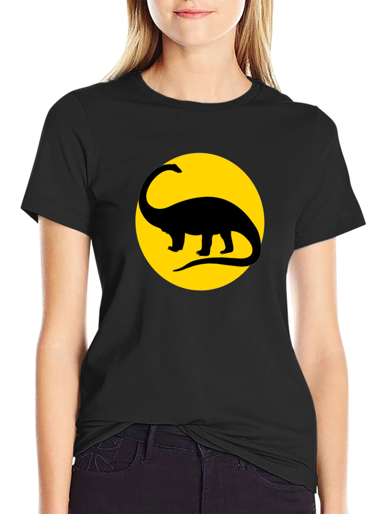 Dino Silhouette T-Shirt - Classic Style