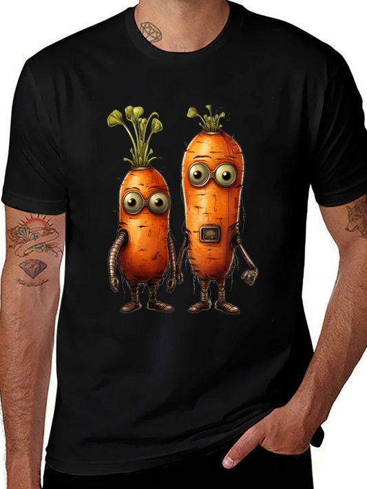 Robot Carrot Graphic T-Shirt