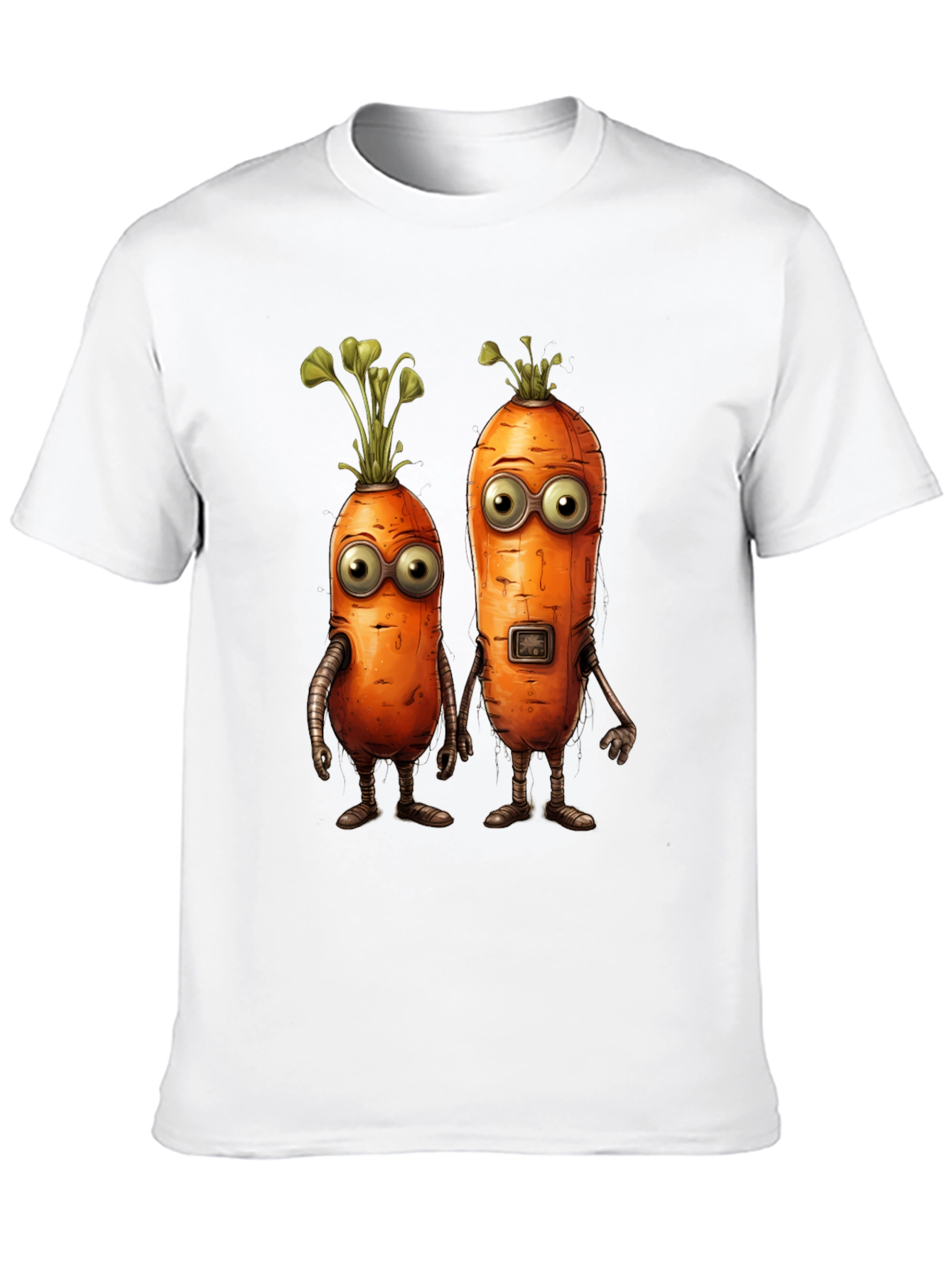 Robot Carrot Graphic T-Shirt