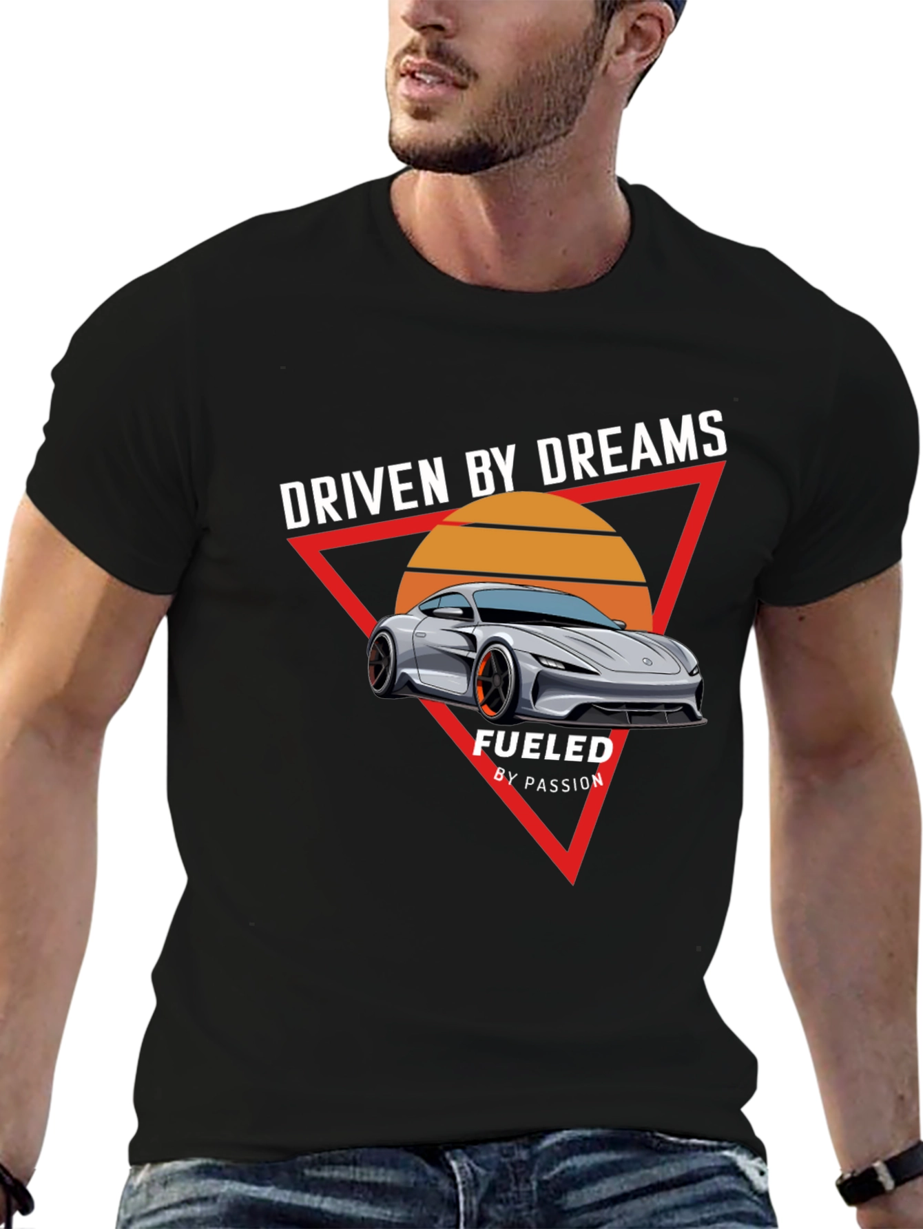 Driven by Dreams Graphic Tee - Black T-Shirt