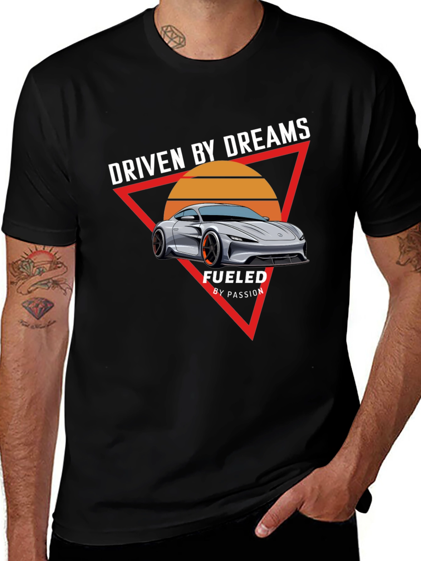 Driven by Dreams Graphic Tee - Black T-Shirt