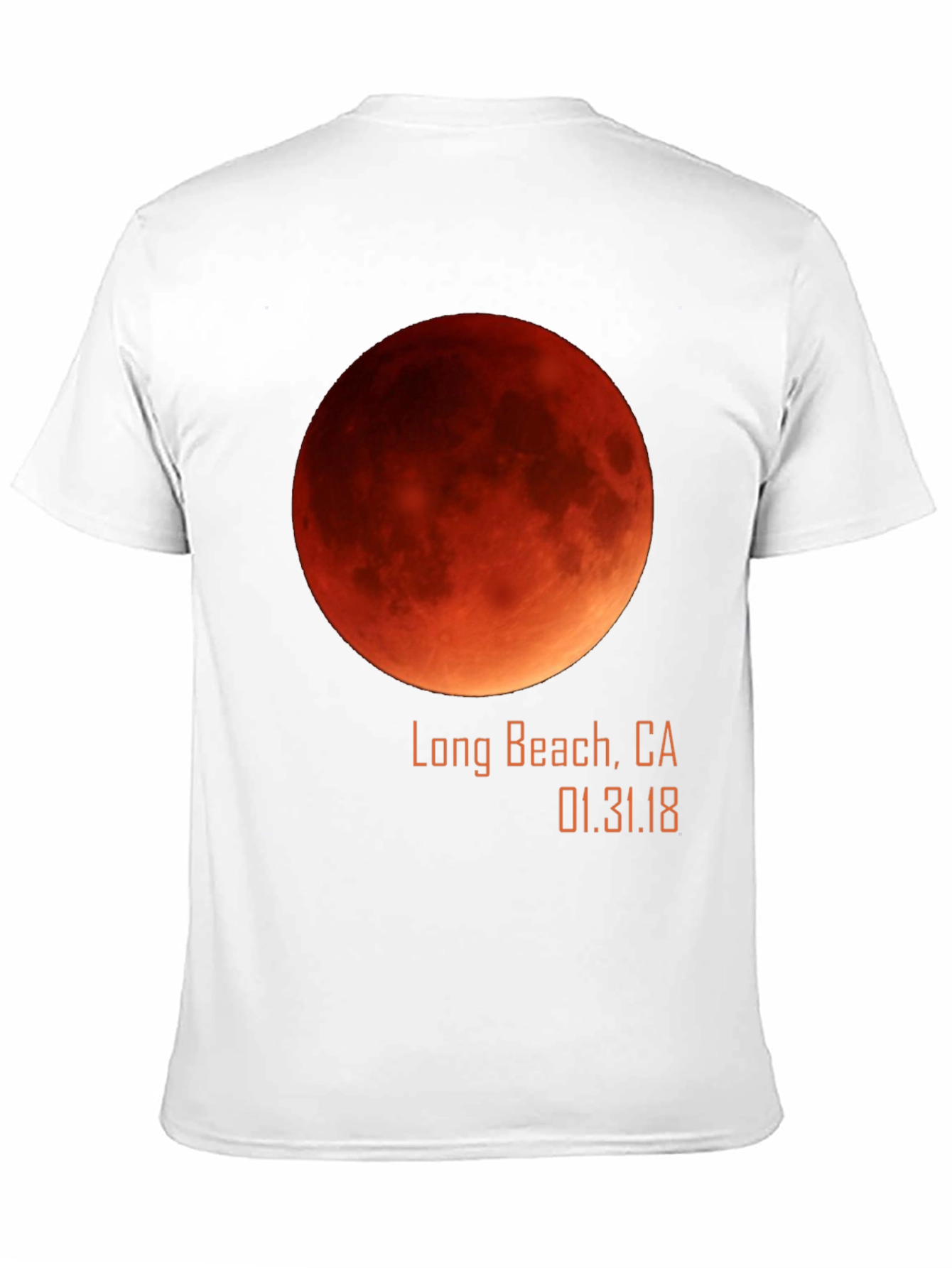 Blood Moon Long Beach CA Eclipse Graphic Tee