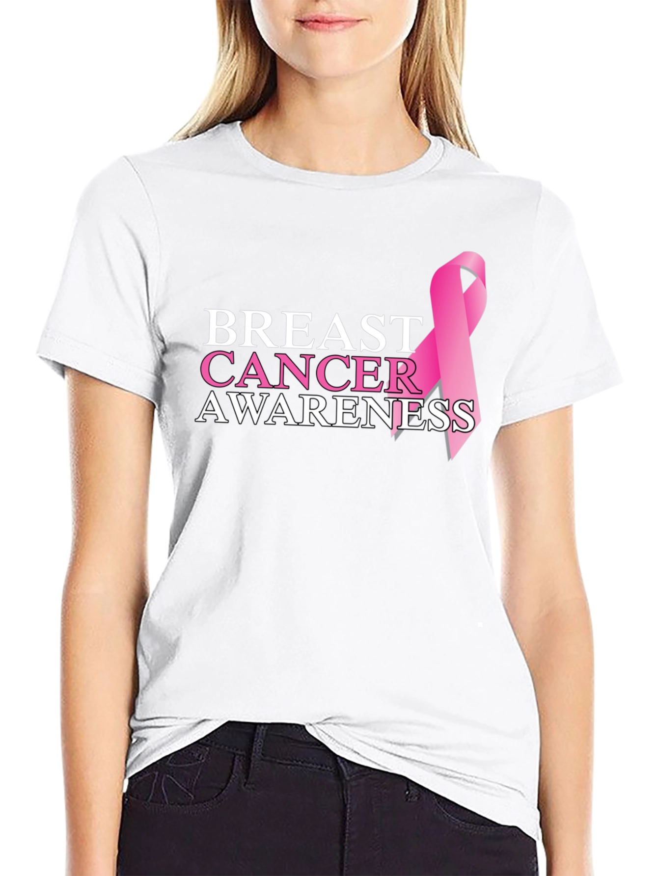 Breast Cancer Awareness Ribbon T-Shirt