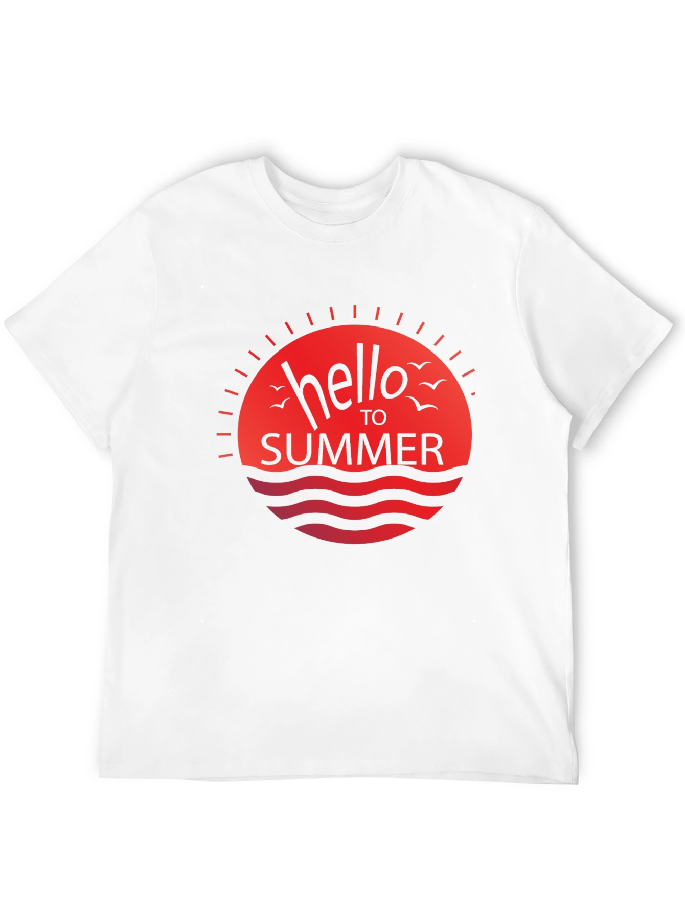 Hello Summer Graphic Tee - Black Casual Shirt