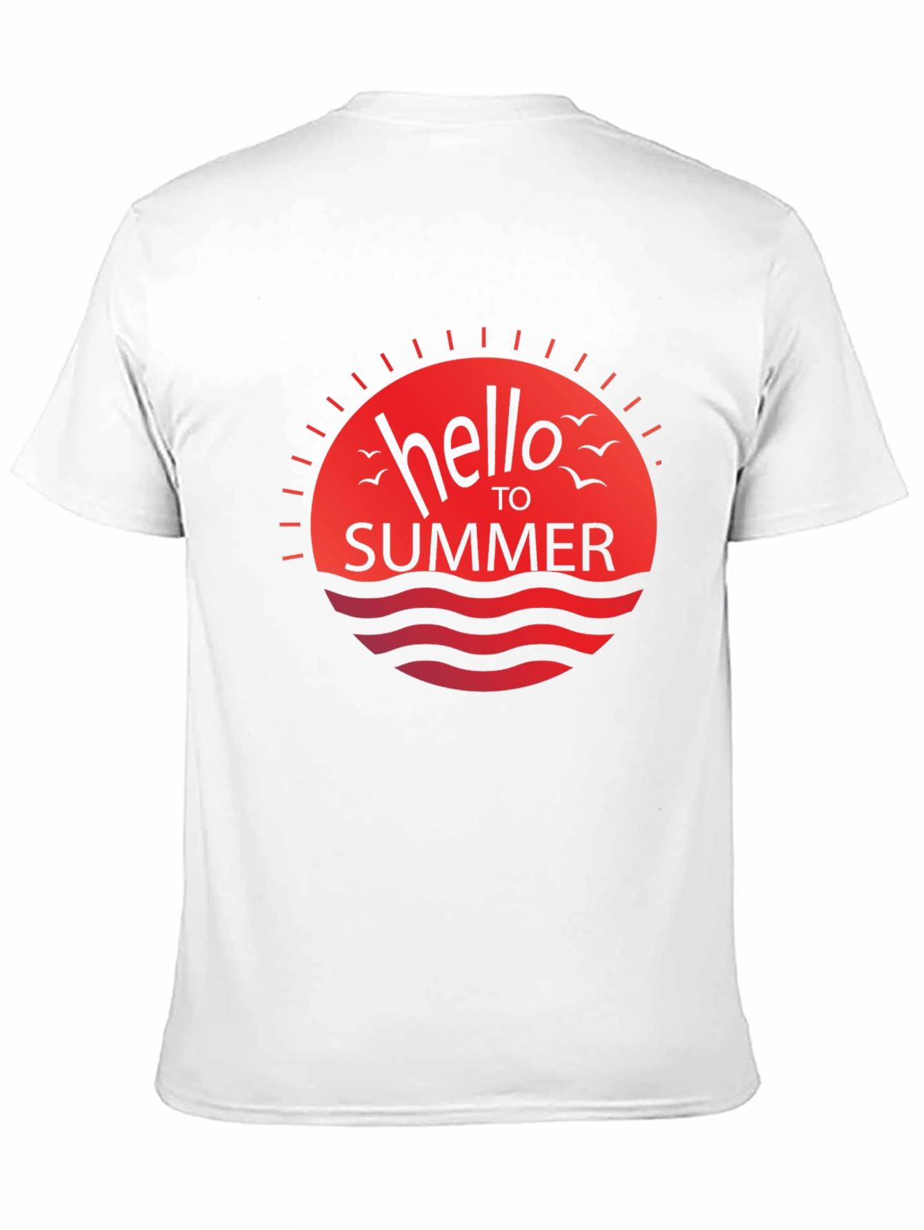 Hello Summer Graphic Tee - Black Casual Shirt