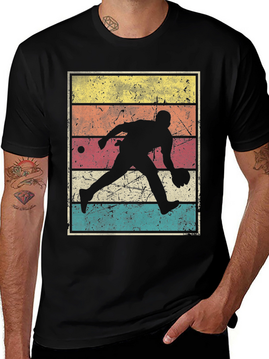 Retro Bowling T-Shirt - Vintage Style Bowler Tee