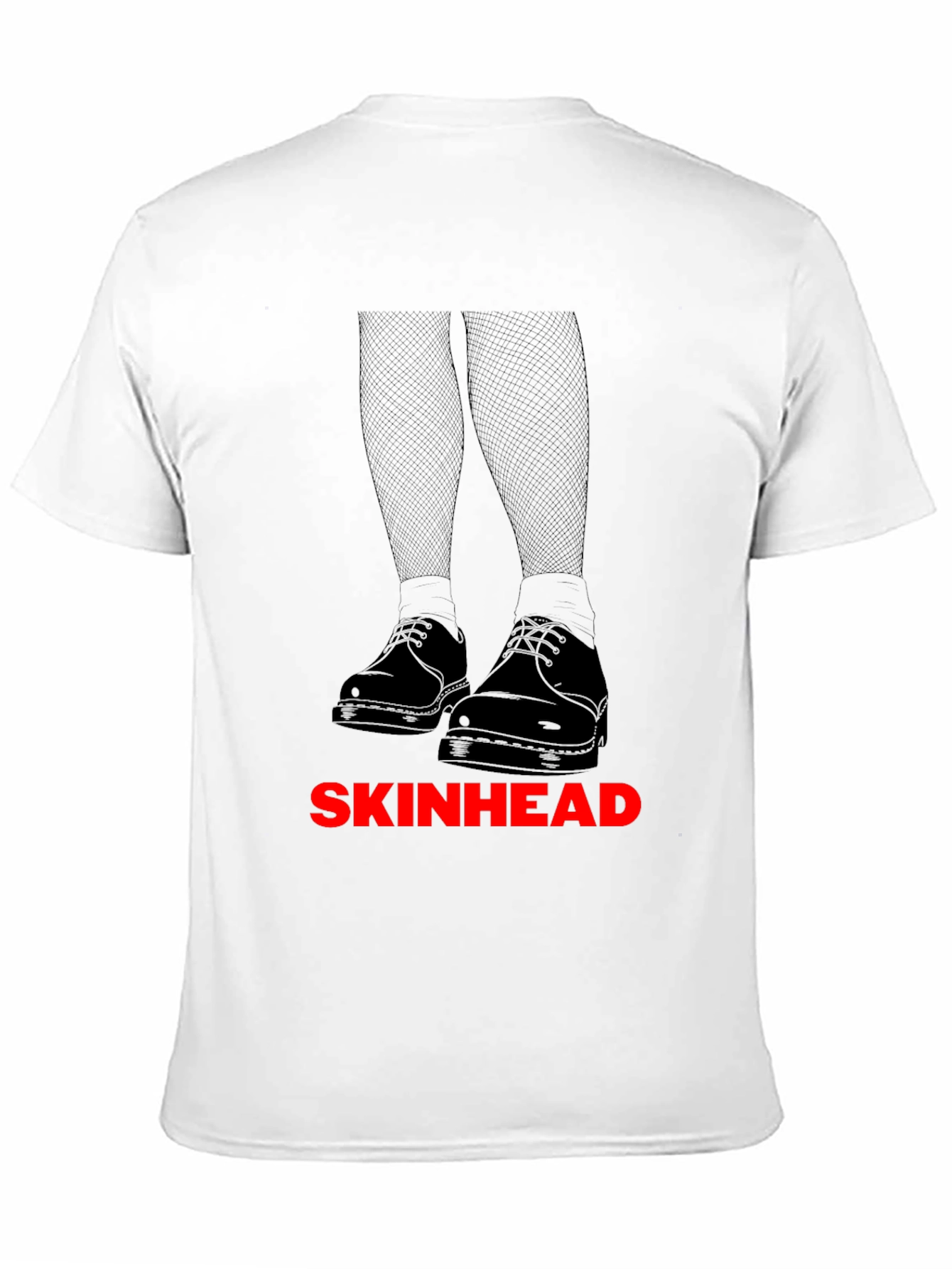 Skinhead Graphic Tee - Black Cotton T-Shirt