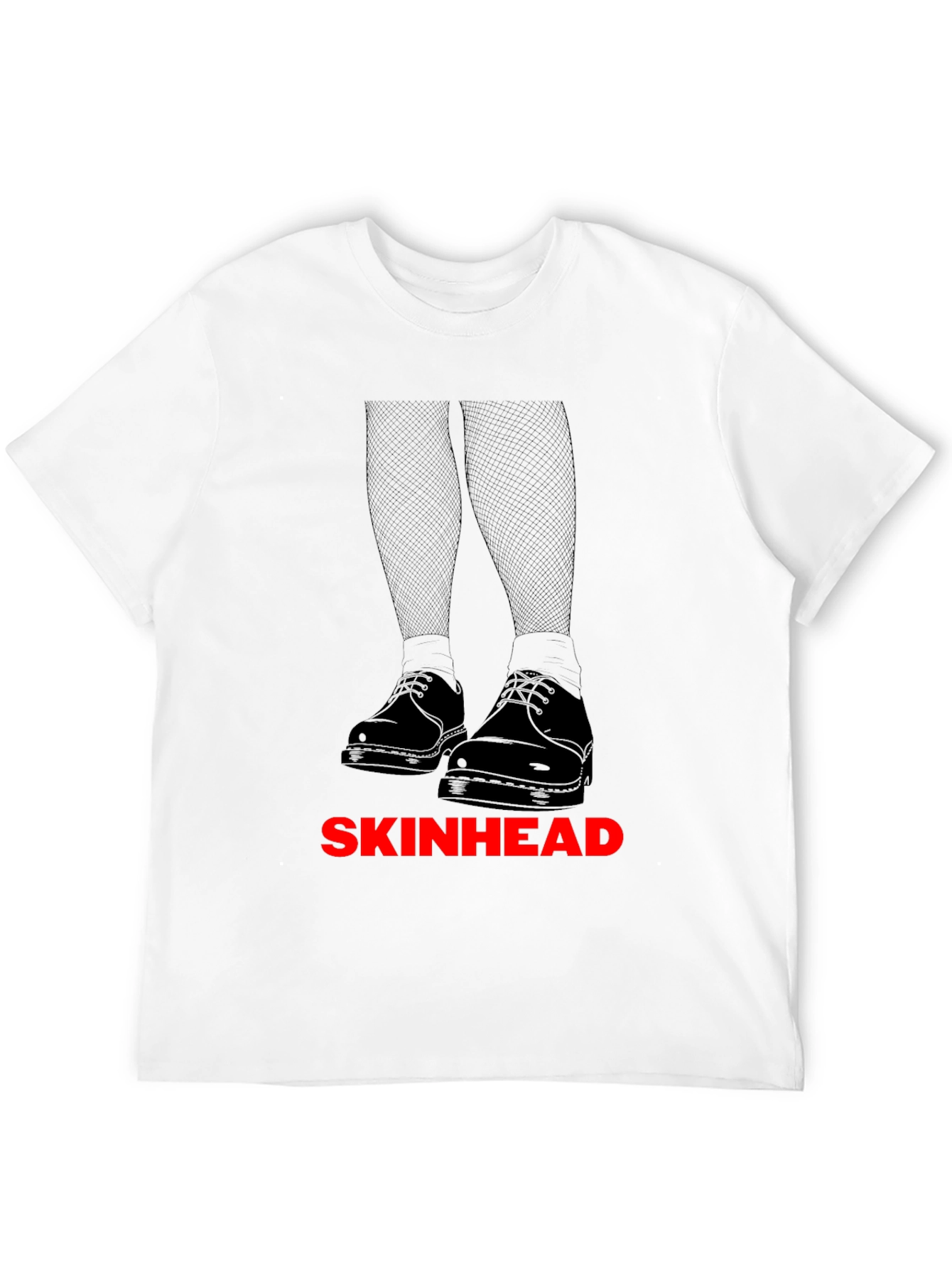 Skinhead Graphic Tee - Black Cotton T-Shirt
