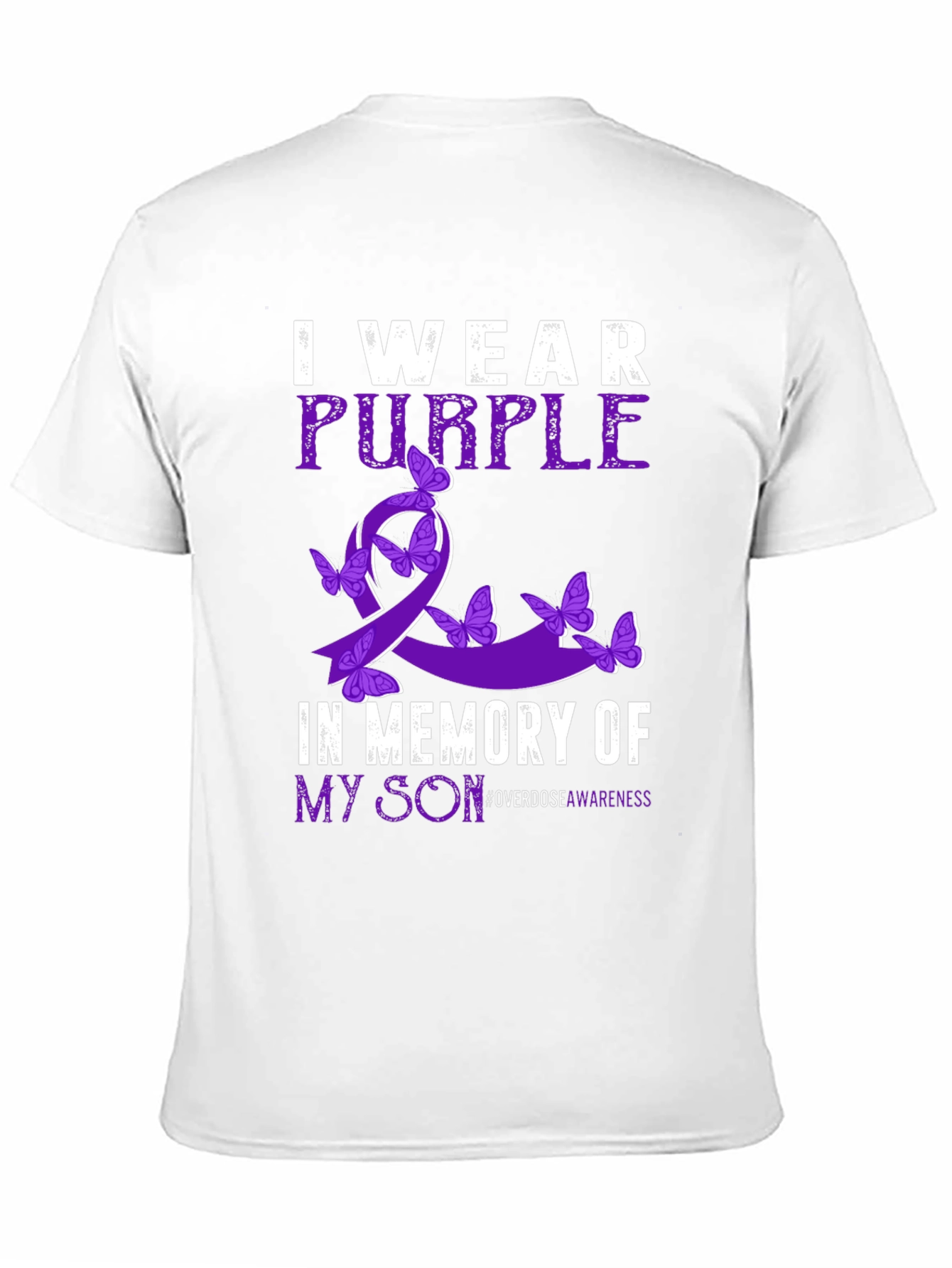 Purple Ribbon Overdose Awareness T-Shirt