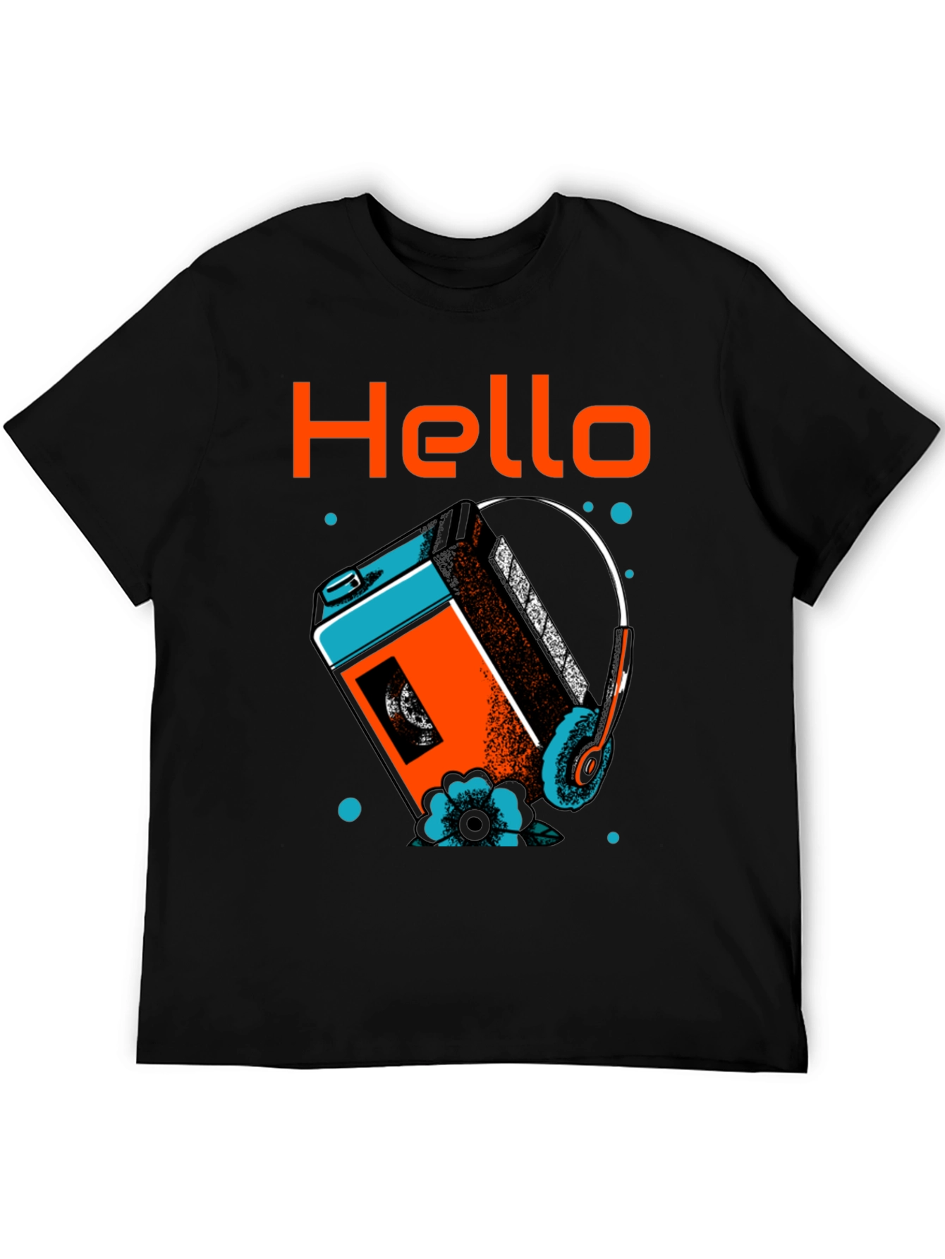 Retro Cassette Player Graphic T-Shirt