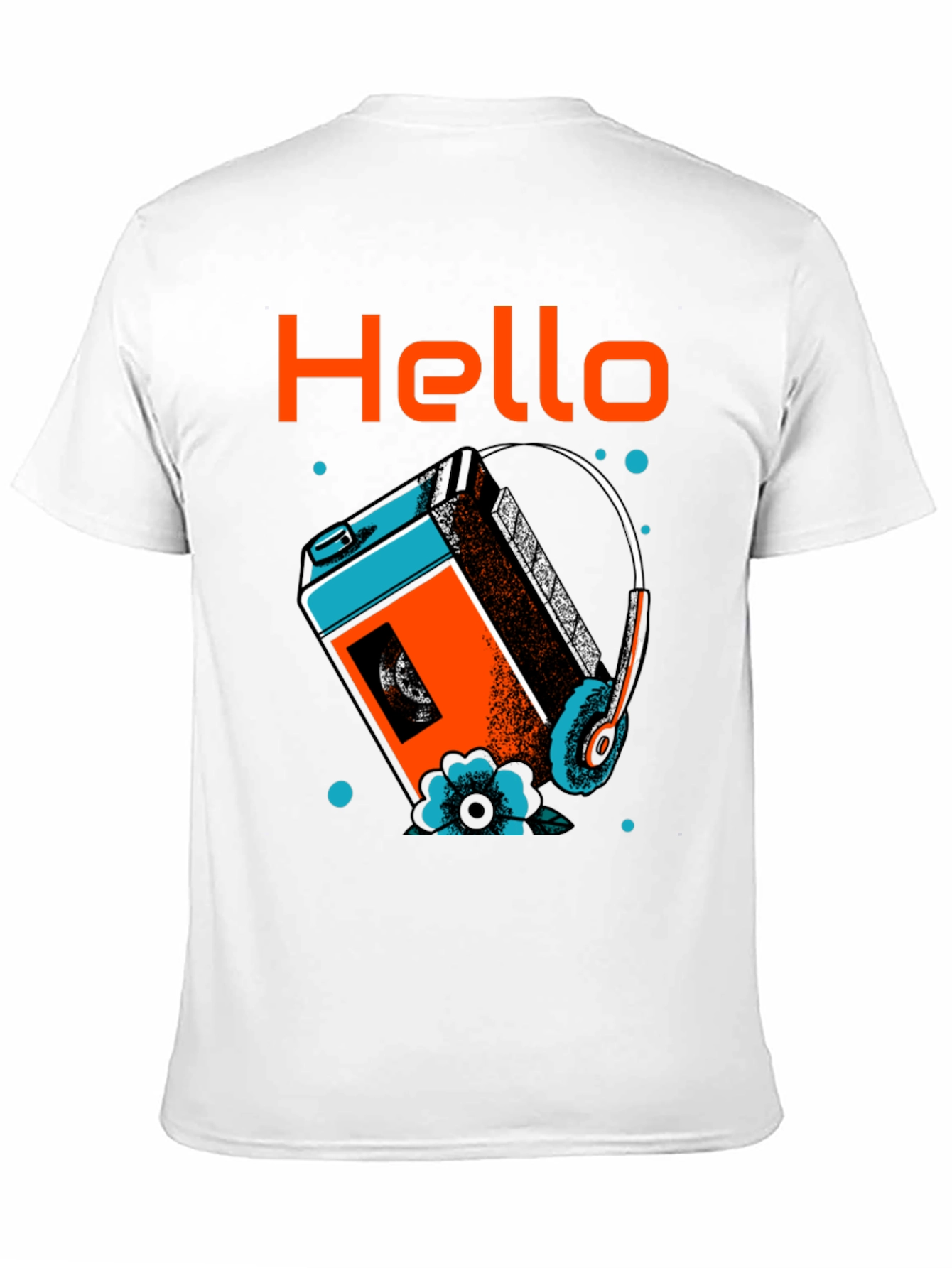 Retro Cassette Player Graphic T-Shirt