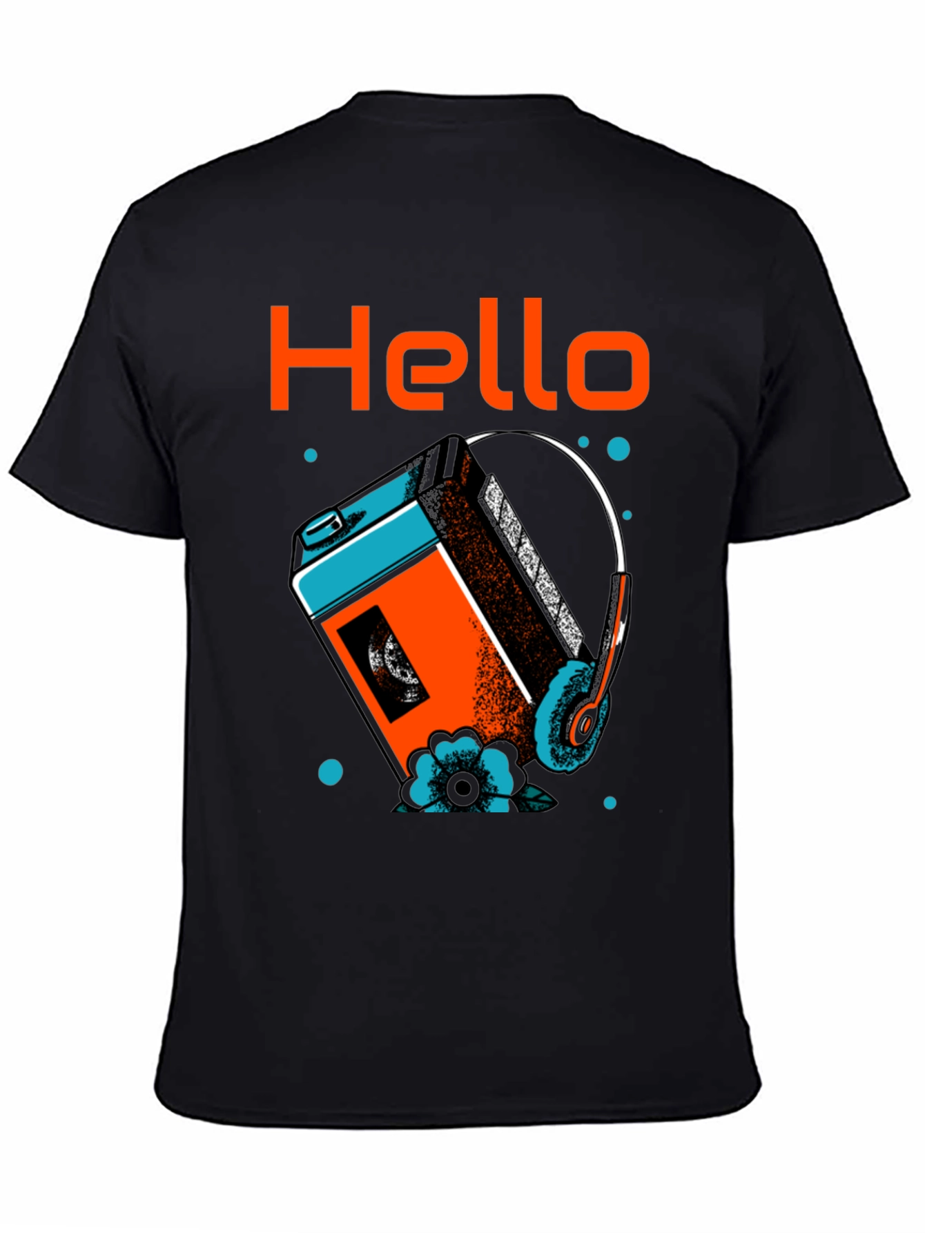 Retro Cassette Player Graphic T-Shirt