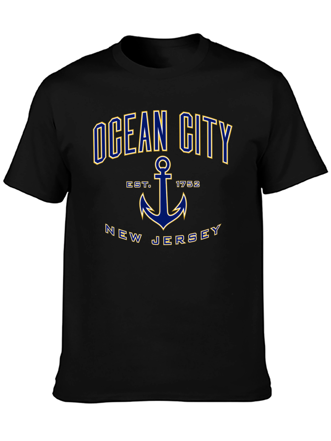 Ocean City New Jersey Anchor Graphic T-Shirt