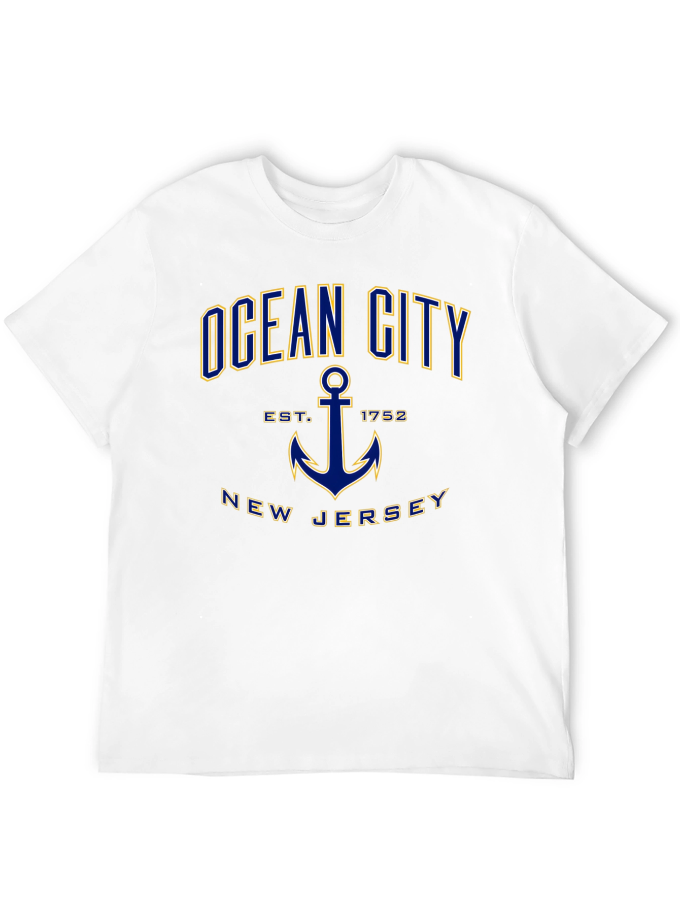 Ocean City New Jersey Anchor Graphic T-Shirt
