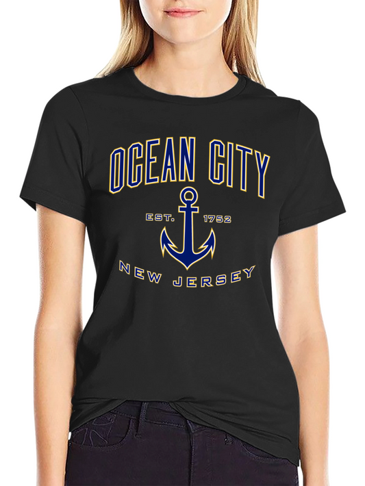 Ocean City New Jersey Anchor Graphic T-Shirt