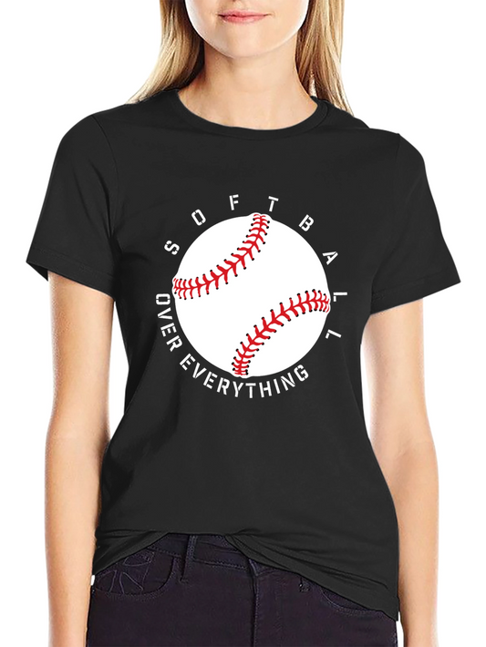 Softball Over Everything Graphic T-Shirt