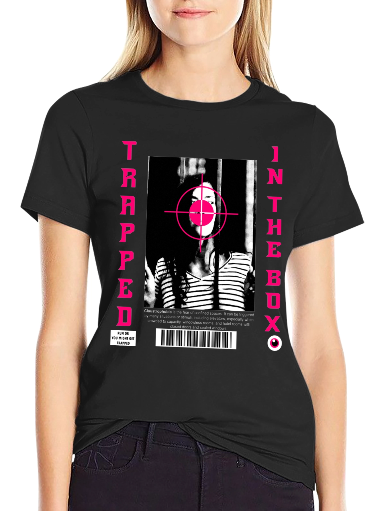 Trapped in the Box Graphic Tee - Edgy Streetwear